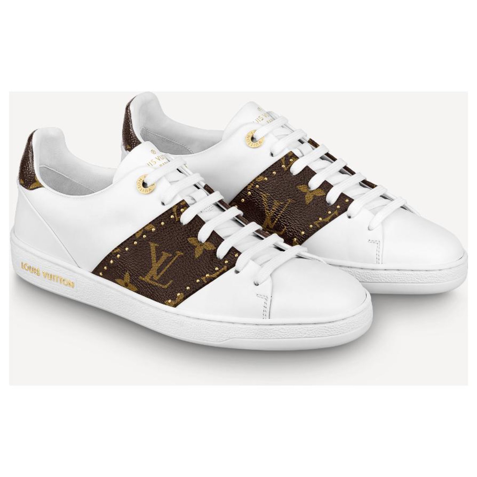 Louis Vuitton - Authenticated FRONTROW Trainer - Leather White Plain for Women, Good Condition