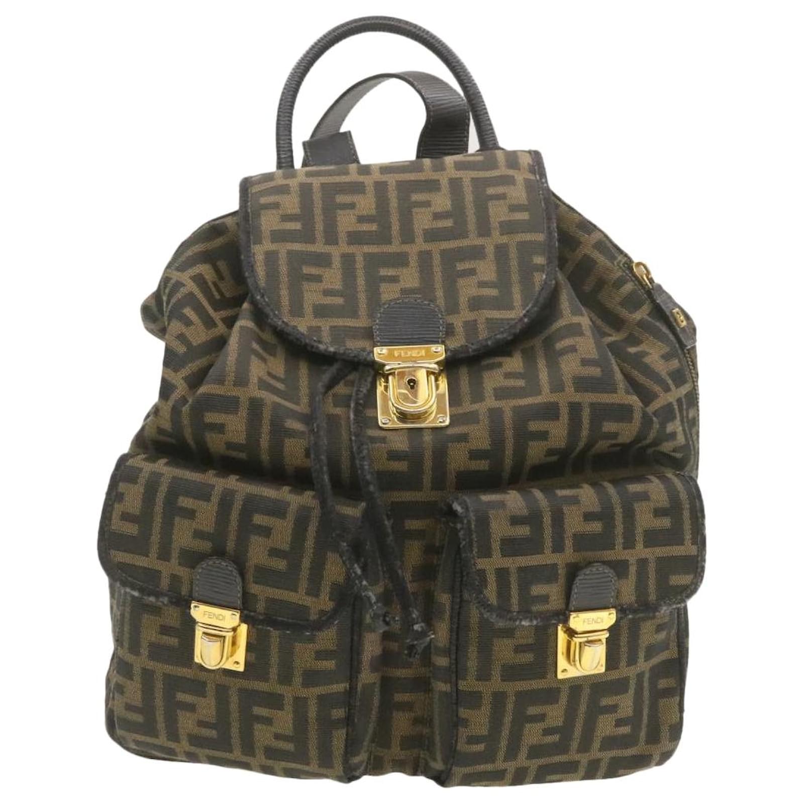 fendi canvas backpack