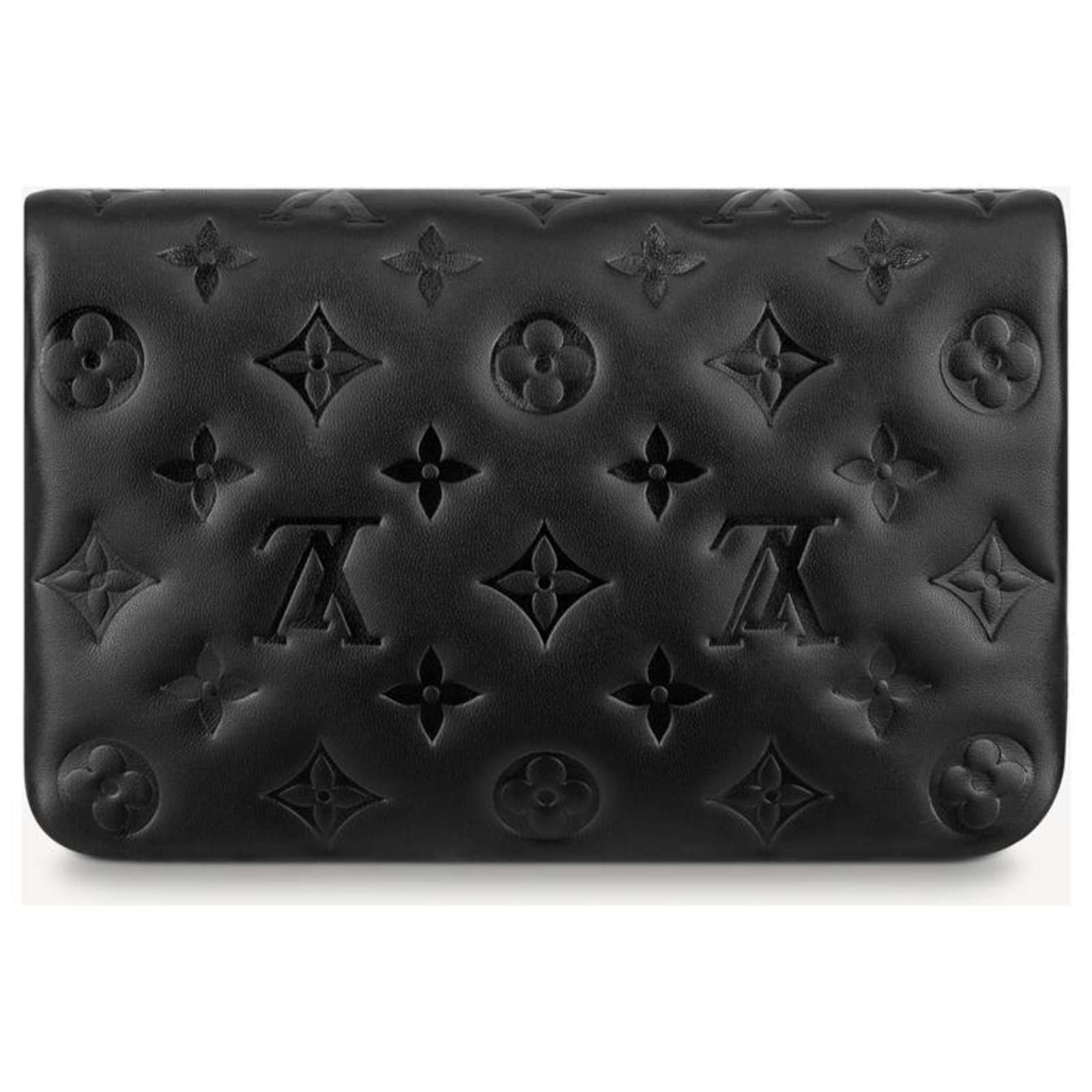Louis Vuitton LV Pochette Coussin Black Leather ref.288354 - Joli Closet