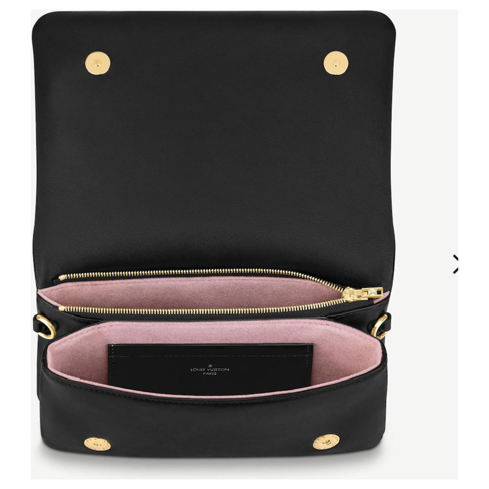 Louis Vuitton LV Pochette Coussin Black Leather ref.288354 - Joli