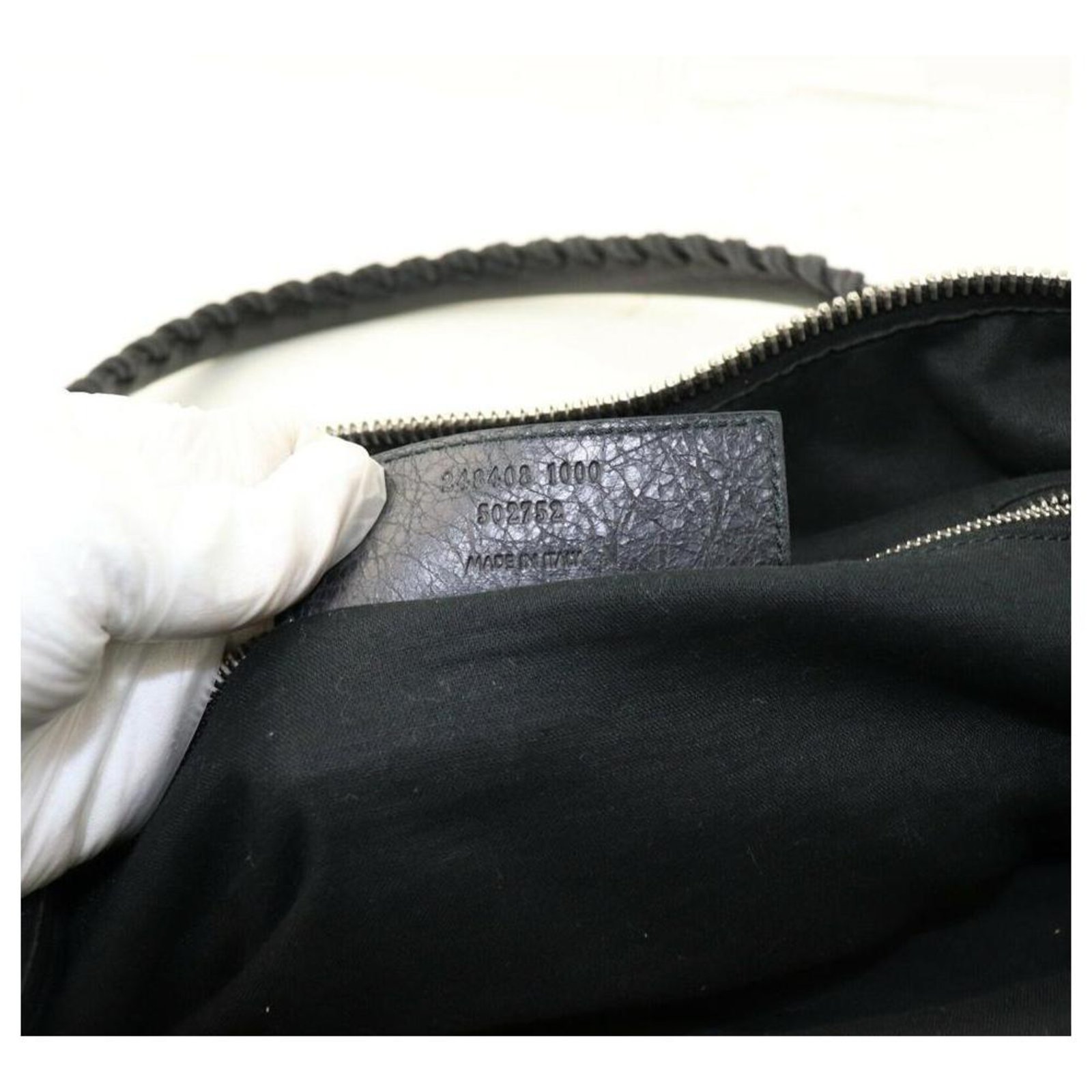Balenciaga Black Leather Polo Squash Boston Bag Metal ref.289973