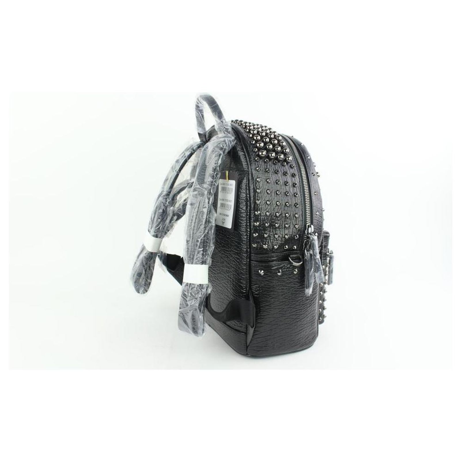 MCM Stark Pearl Stud Leather Backpack MCM Stark Pearl Stud Black Leather Backpack ref.JC289982  main image 3