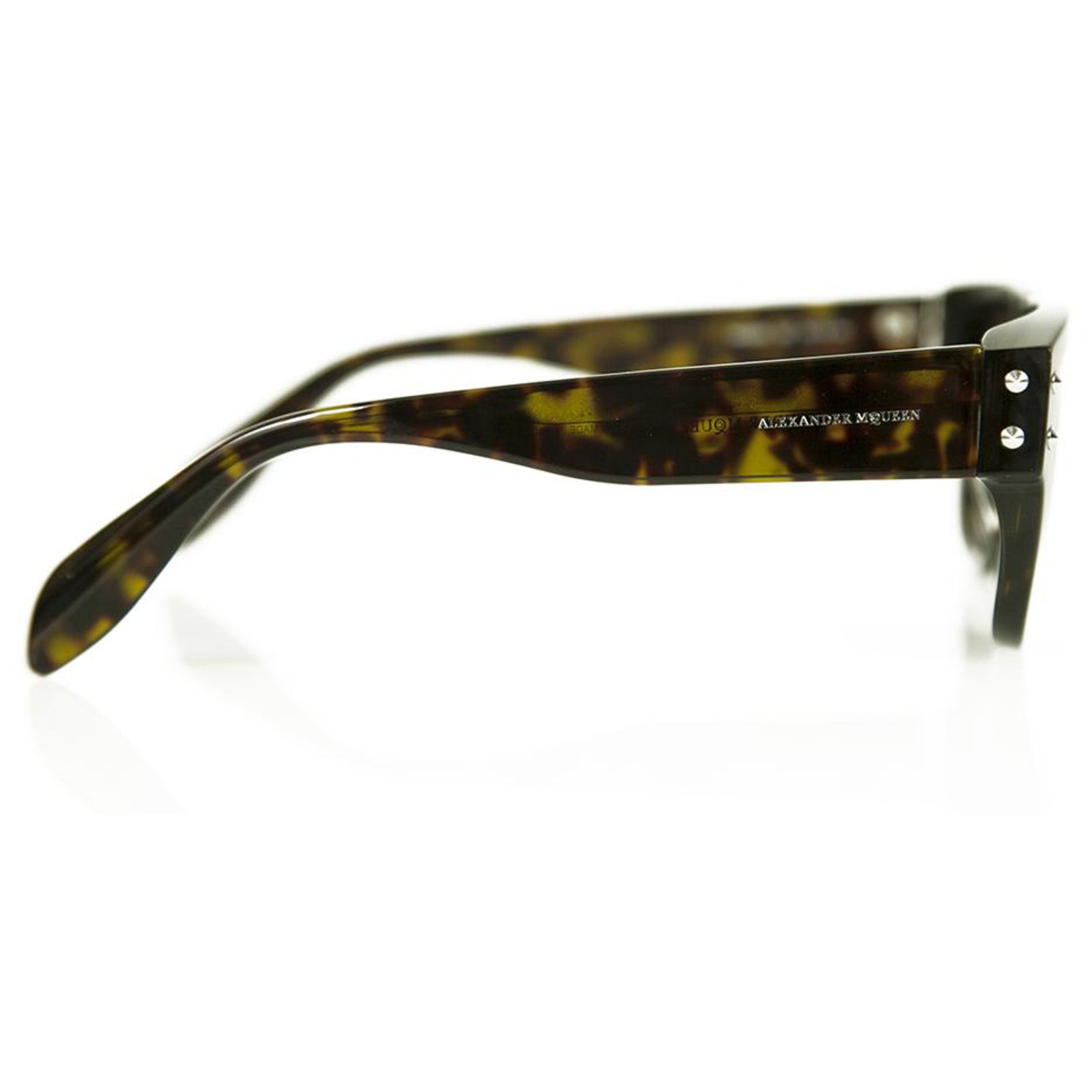 alexander mcqueen am0069s havana sunglasses