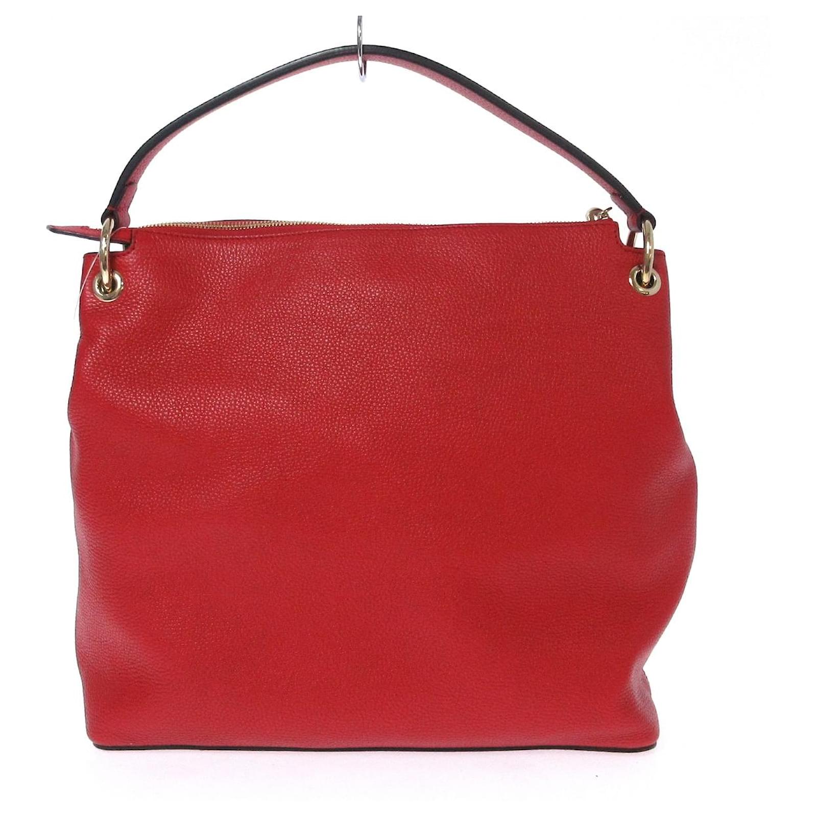 Gucci handbag Red Leather ref.290468 Joli Closet