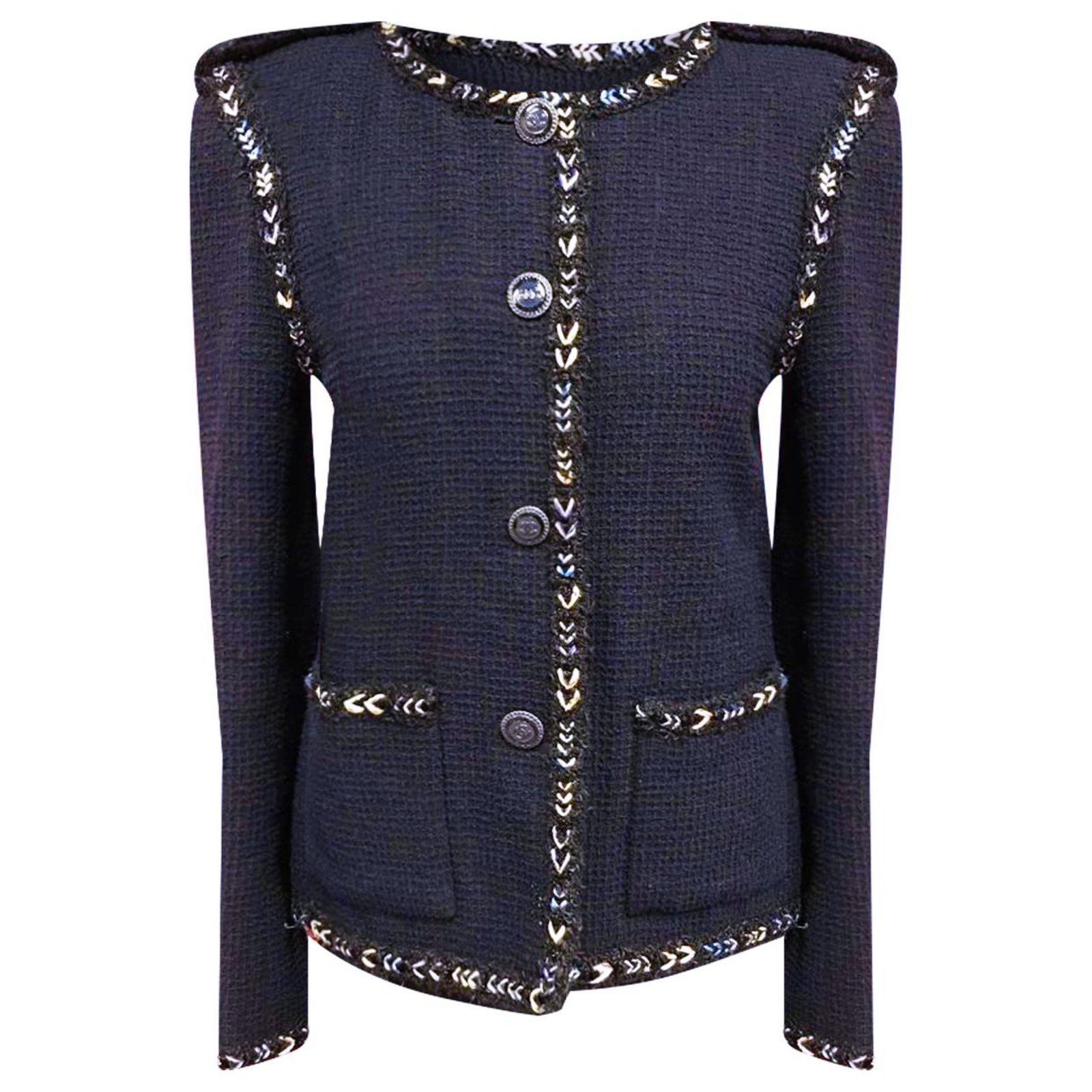Chanel 7,5K$ lesage tweed jacket Navy blue ref.290481 - Joli Closet