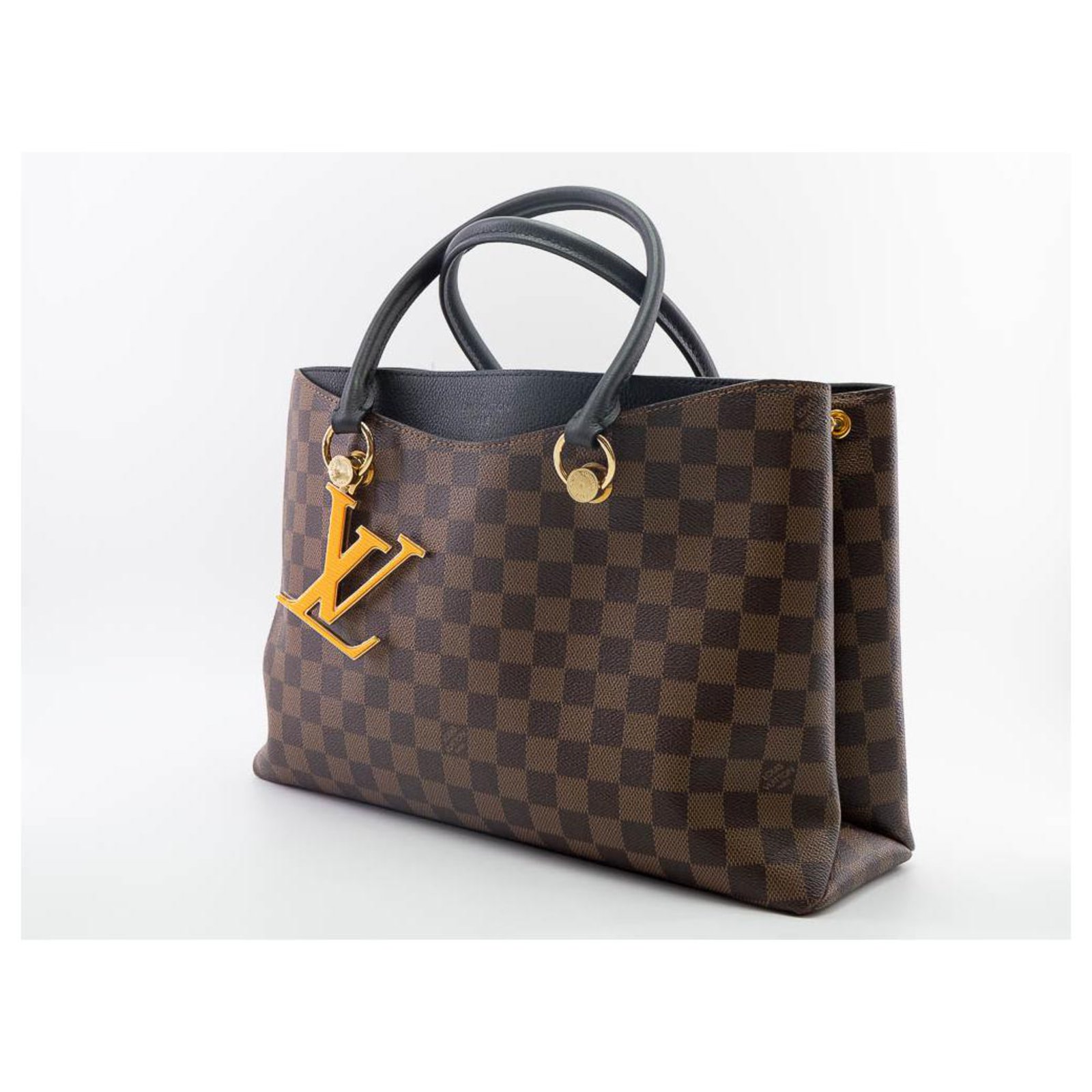 Louis Vuitton LV Riverside Damier Ebene Black Taurillon leather Shoulder Bag