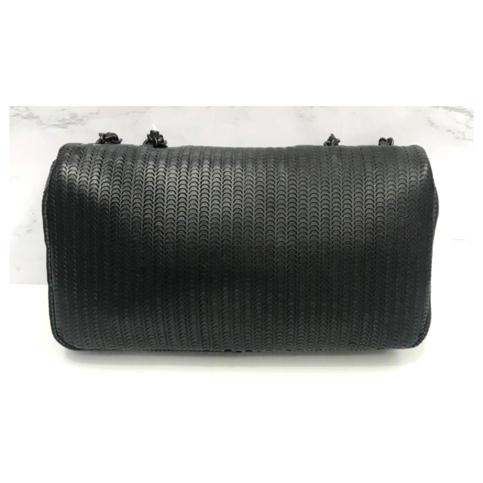 Chanel Black Lambskin Flap Bag Leather ref.290972 - Joli Closet