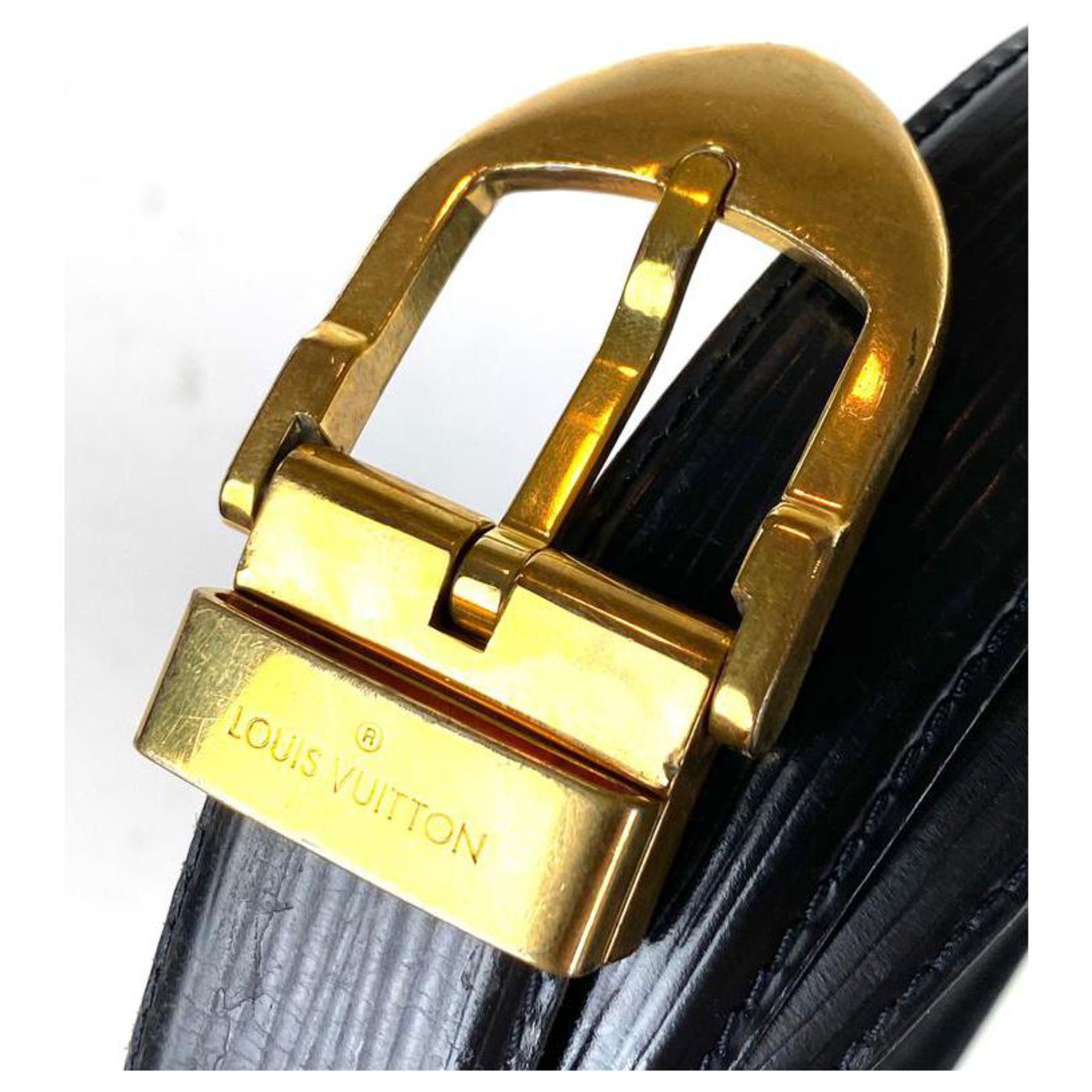 Louis Vuitton Cintura nera in Epi Ceinture Nero ref.291305 - Joli Closet