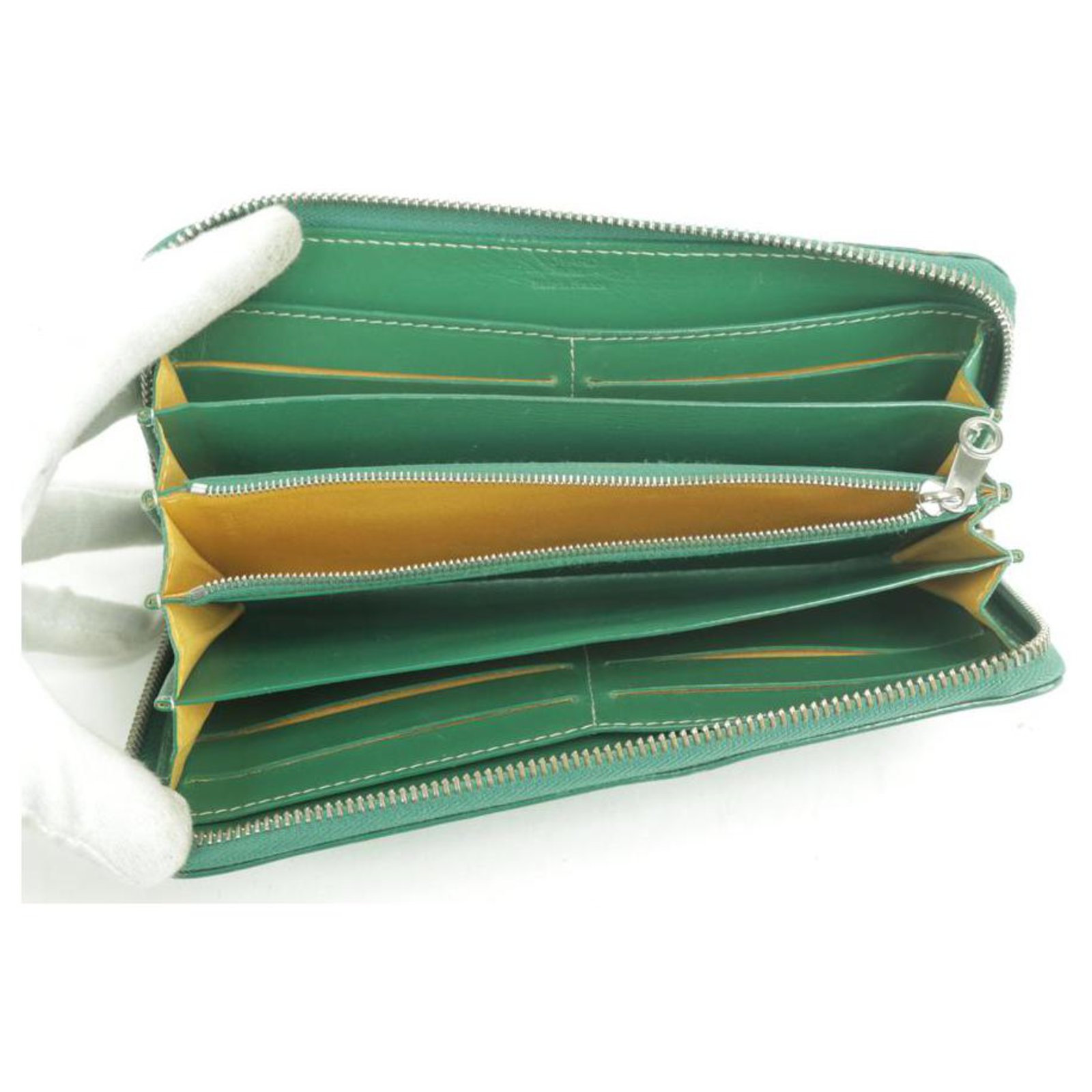 Goyard Matignon GM Wallet, Green