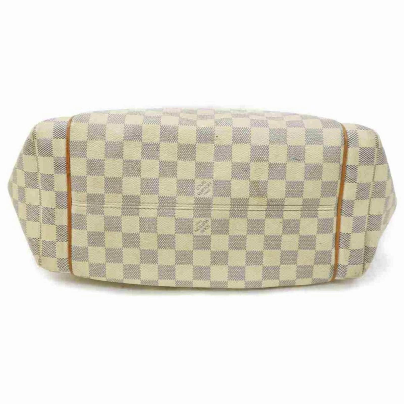 Louis Vuitton Bolso tote Damier Azur Totally MM con cremallera Cuero  ref.291793 - Joli Closet