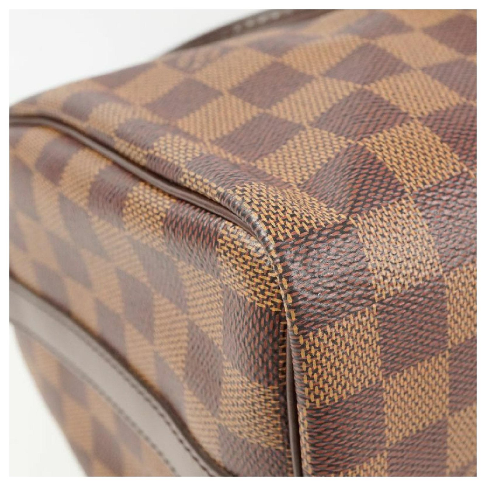 Louis Vuitton N41374 Speedy 25 手袋單肩包白格帆布尺寸： 25x19x15cm - Replicas-Bags