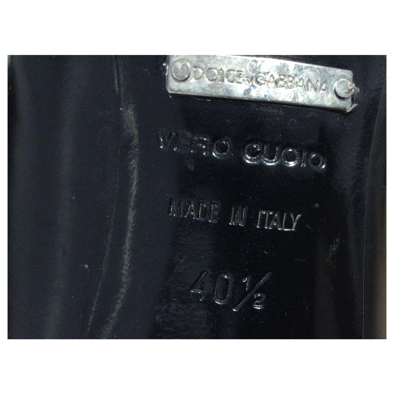 Dolce & Gabbana High heels Black Silver hardware Leather ref.293074 ...