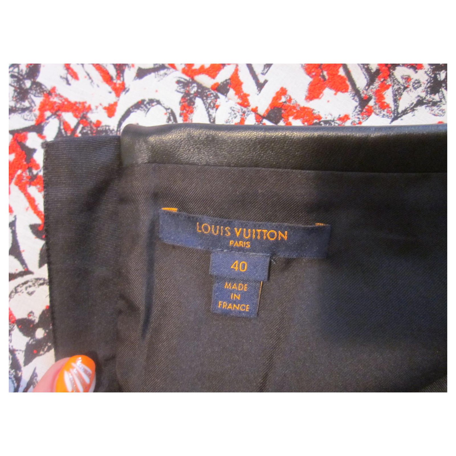 Louis Vuitton Monogram skirt Red Viscose ref.293205 - Joli Closet