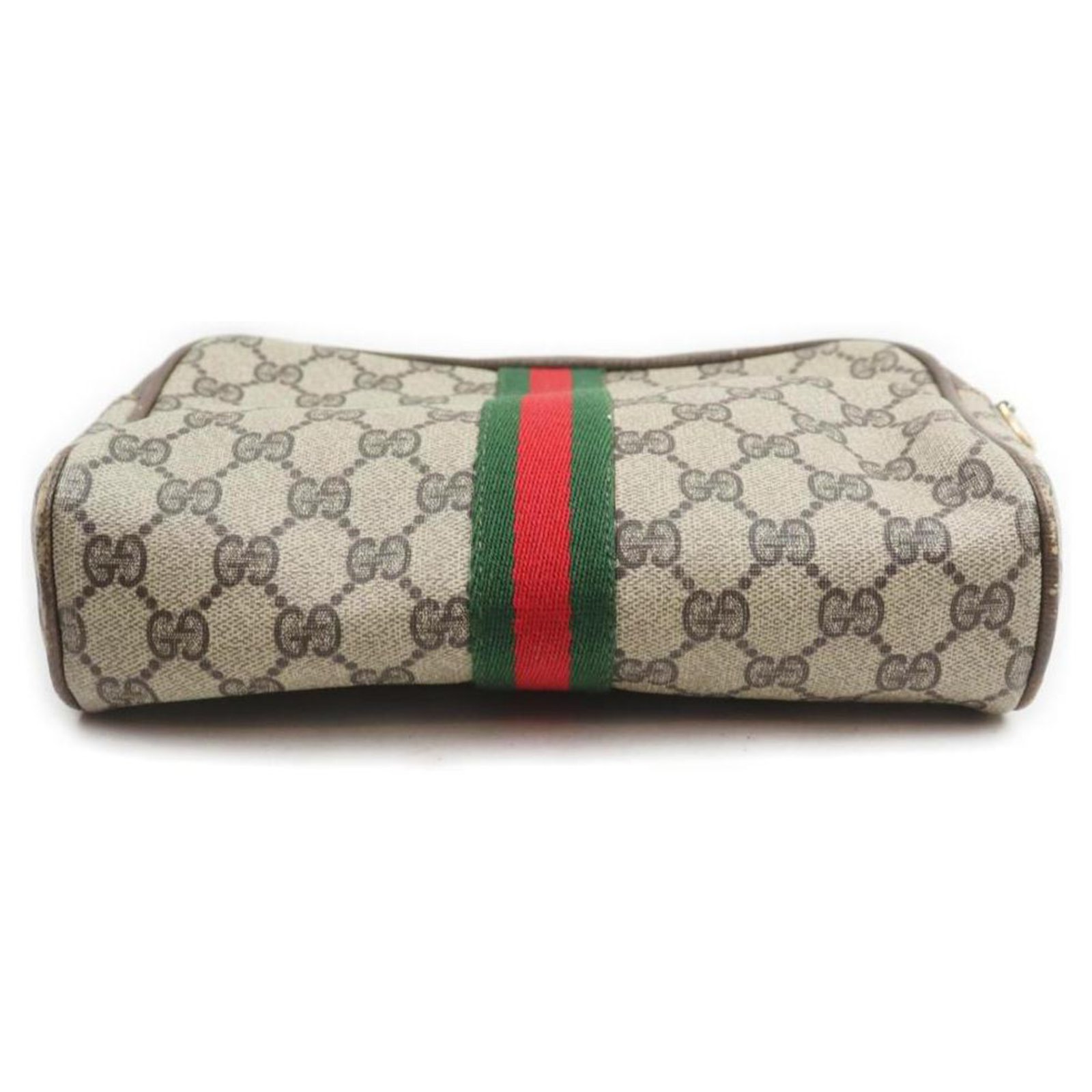 Gucci Sherry Web Supreme GG Toiletry Pouch Cosmetic Bag 862223 For