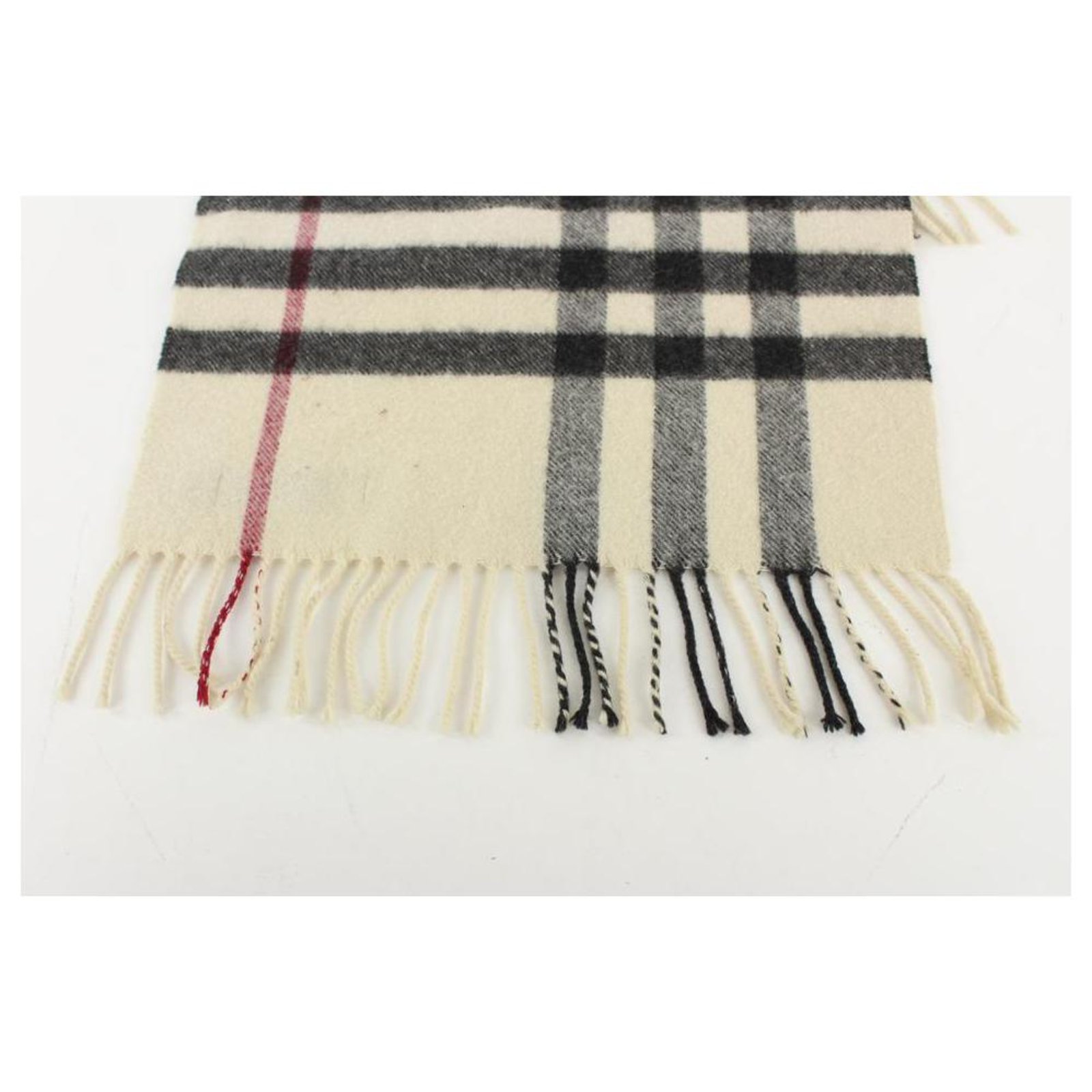 burberry cream scarf