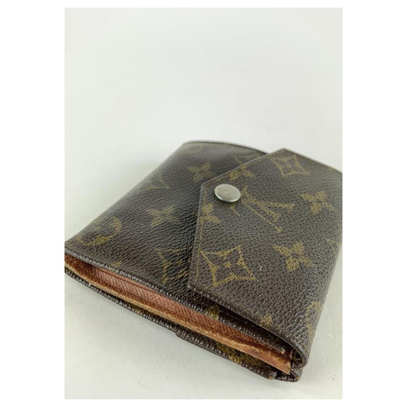 Vintage LOUIS VUITTON Porte Monnaie Billets Cartes Credit 