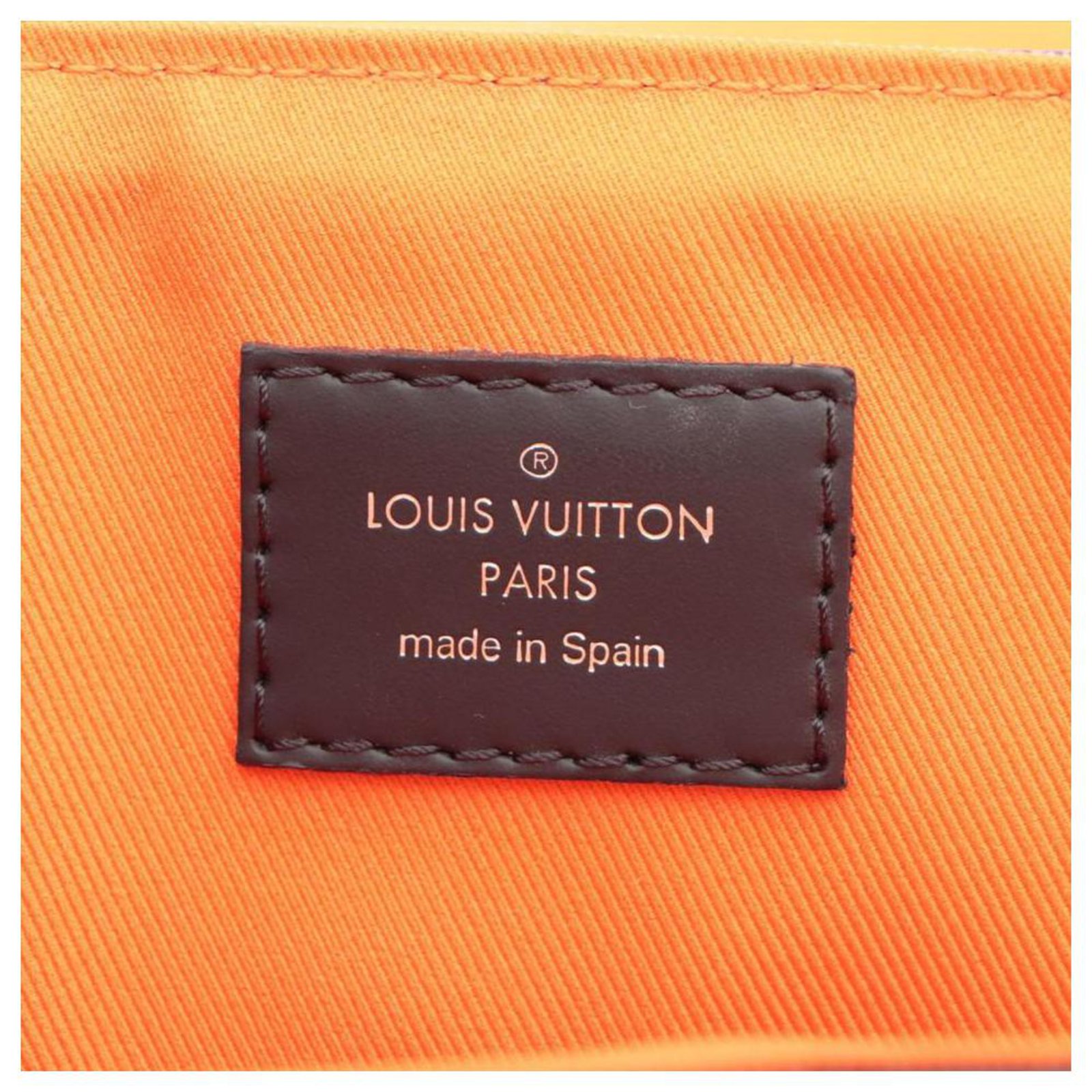 Louis Vuitton Orange Racer Damier Graphite District PM Messenger