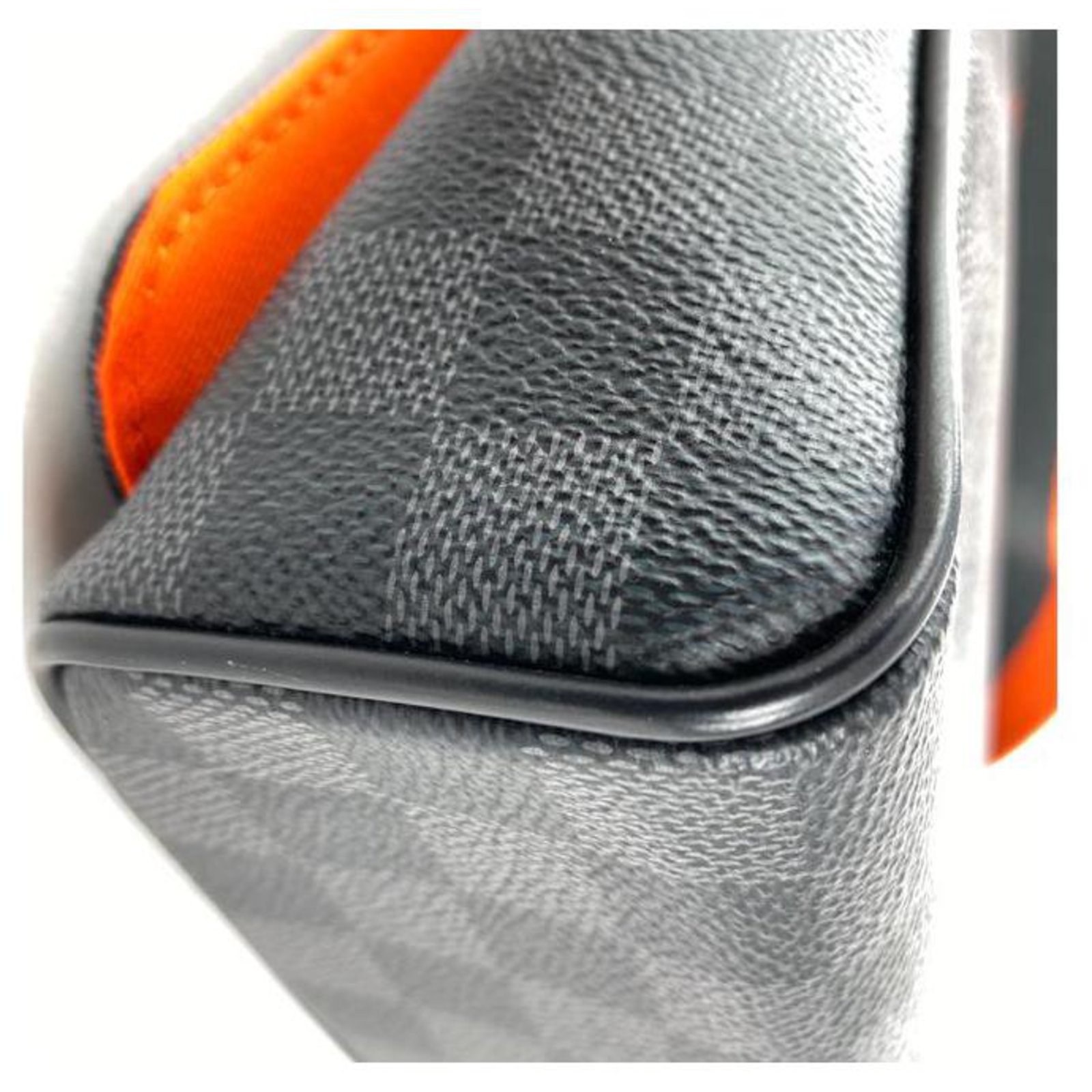Louis Vuitton Orange Racer Damier Graphite District PM Messenger Crossbody  Leather ref.293888 - Joli Closet