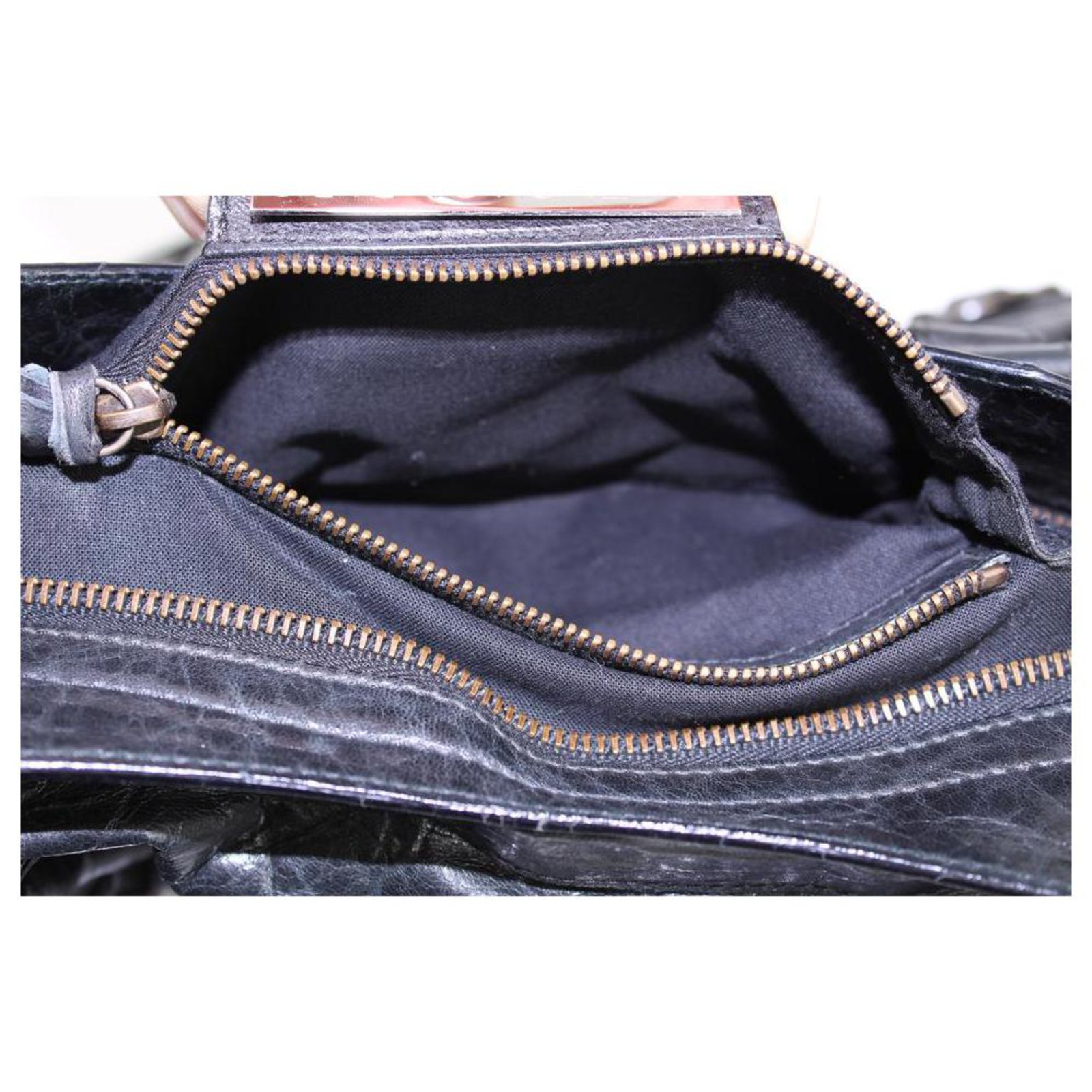 Balenciaga Black Leather The City 2Way Shoulder Bag Balenciaga Black Leather The City 2Way Shoulder Bag