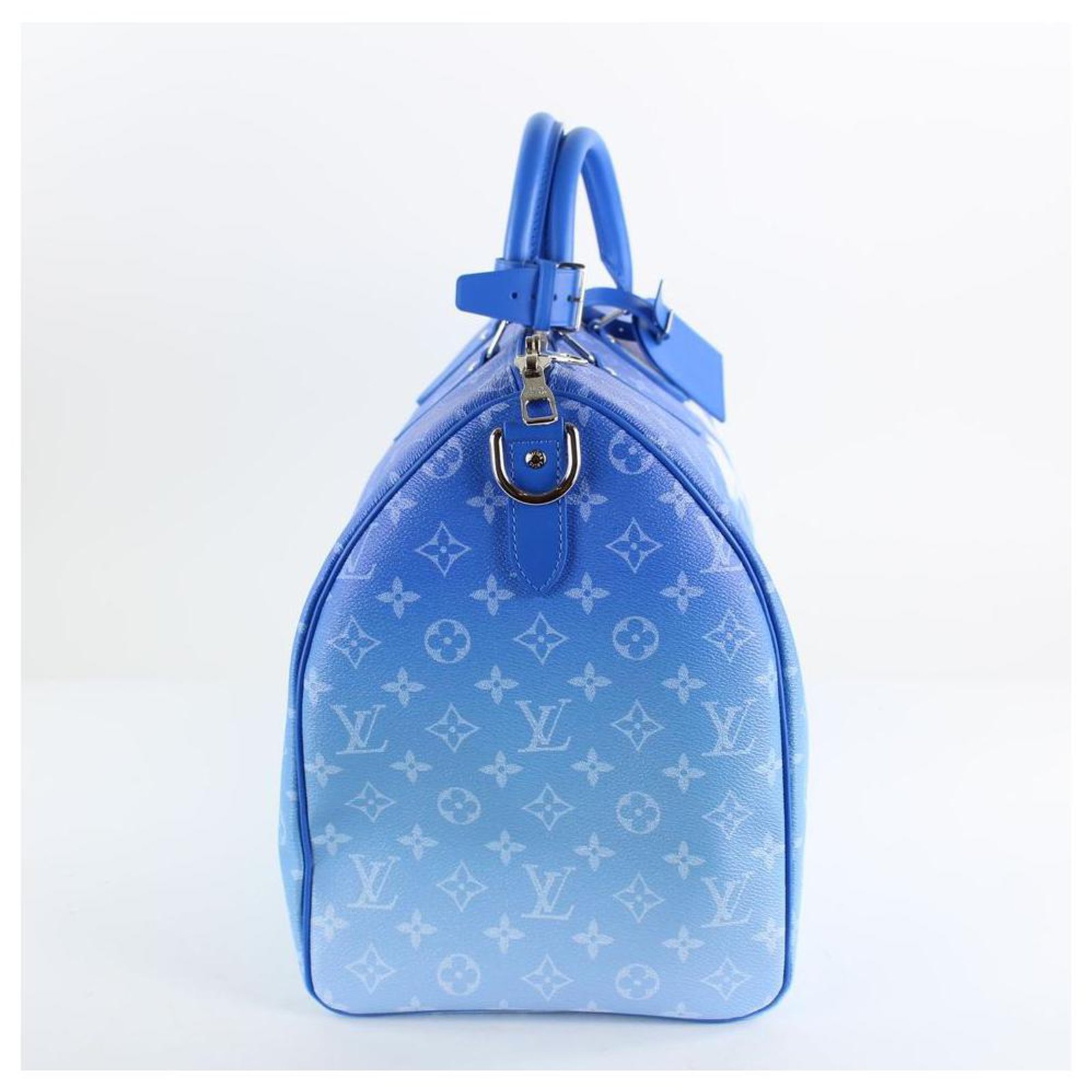 Louis Vuitton Blue Monogram Clouds Keepall Bandouliere 50 Duffle Bag Strap  24LVS1210