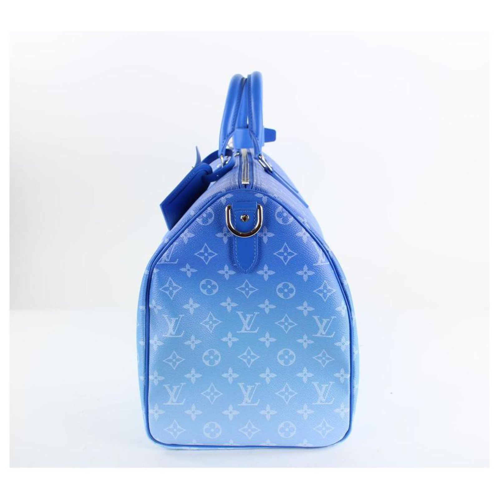 Louis Vuitton Keepall Bandouliere 50 Clouds Blue Monogram Weekend Travel Bag
