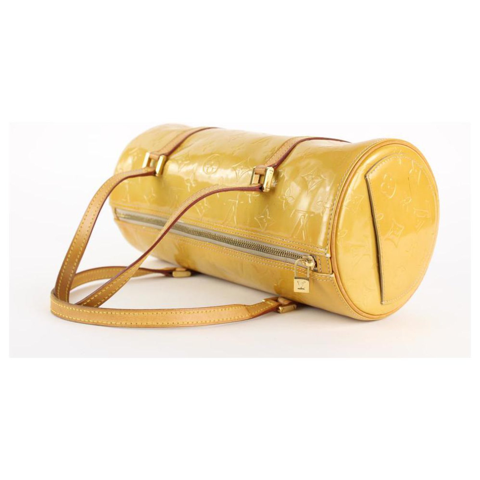 Louis Vuitton Yellow Monogram Vernis Bedford Papillon Bag 4LVS1215