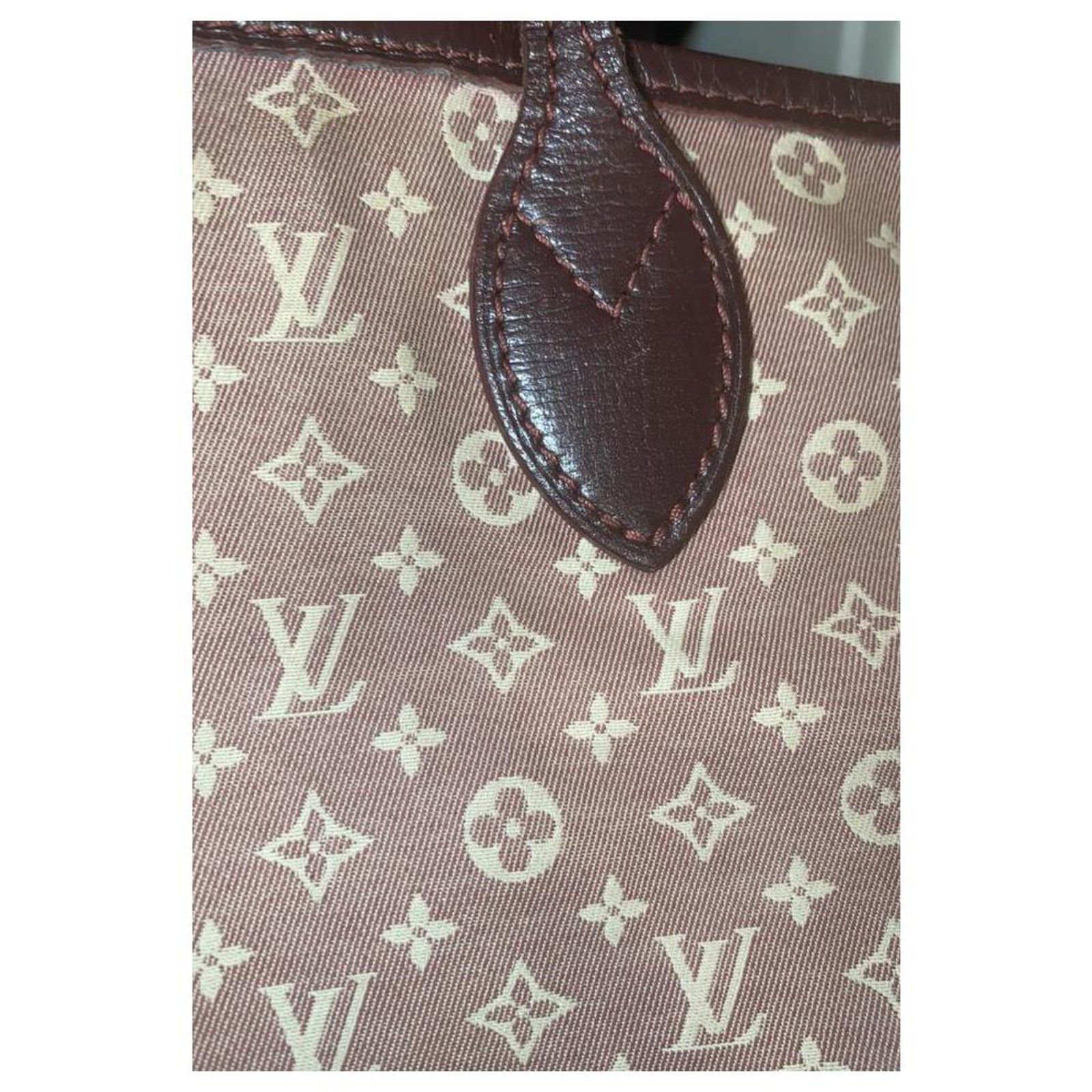 Louis Vuitton Sepia Mini Lin Idylle Bordeaux Neverfull MM Tote Bag 863262