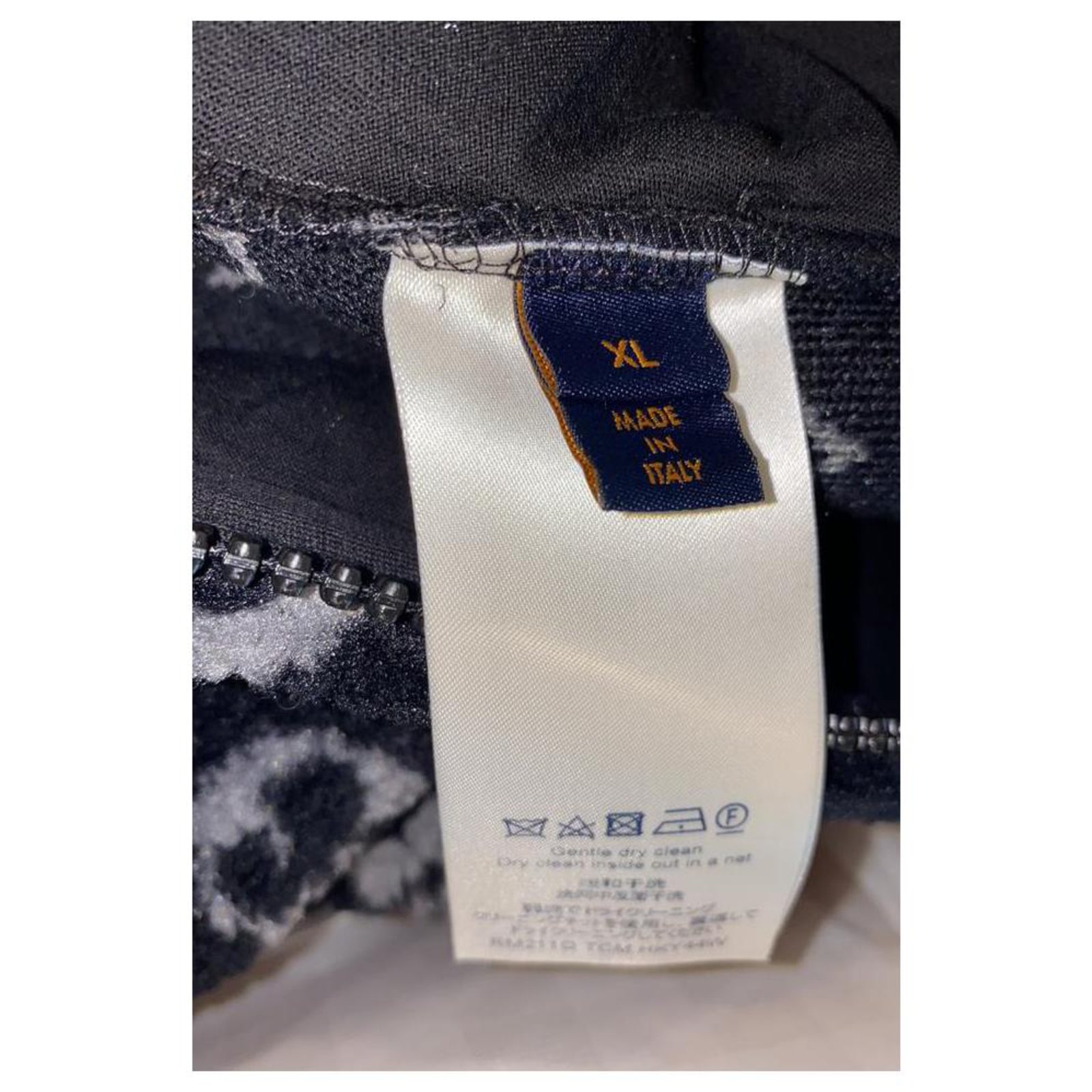 Louis Vuitton Veste Polaire Homme XL Noir x Gris Monogram Teddy Zip Up  ref.388451 - Joli Closet