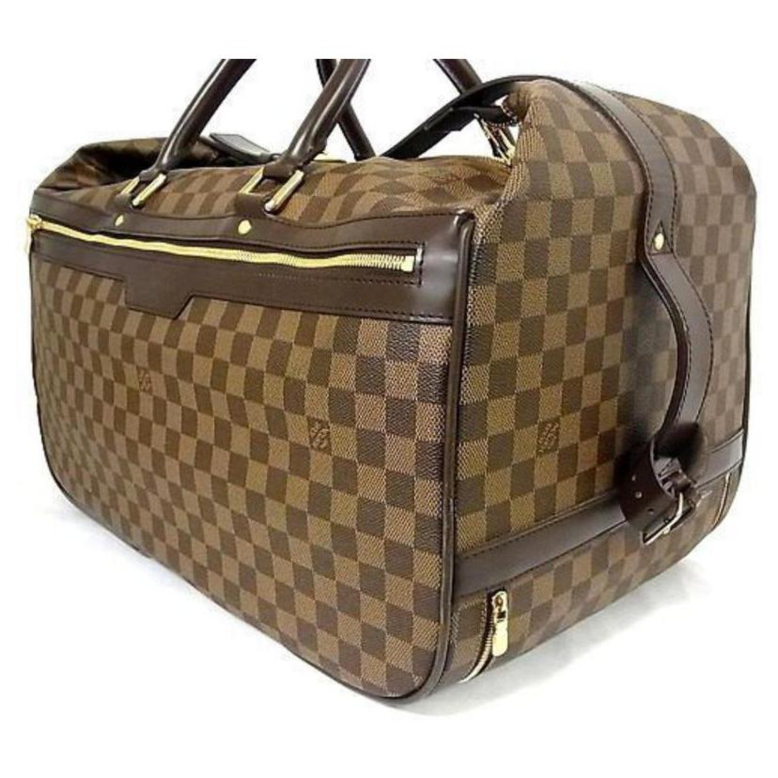 Louis Vuitton Convertible Damier Ebene Eole 50 Rolling Luggage Carry-on  Leather Rubber ref.293987 - Joli Closet