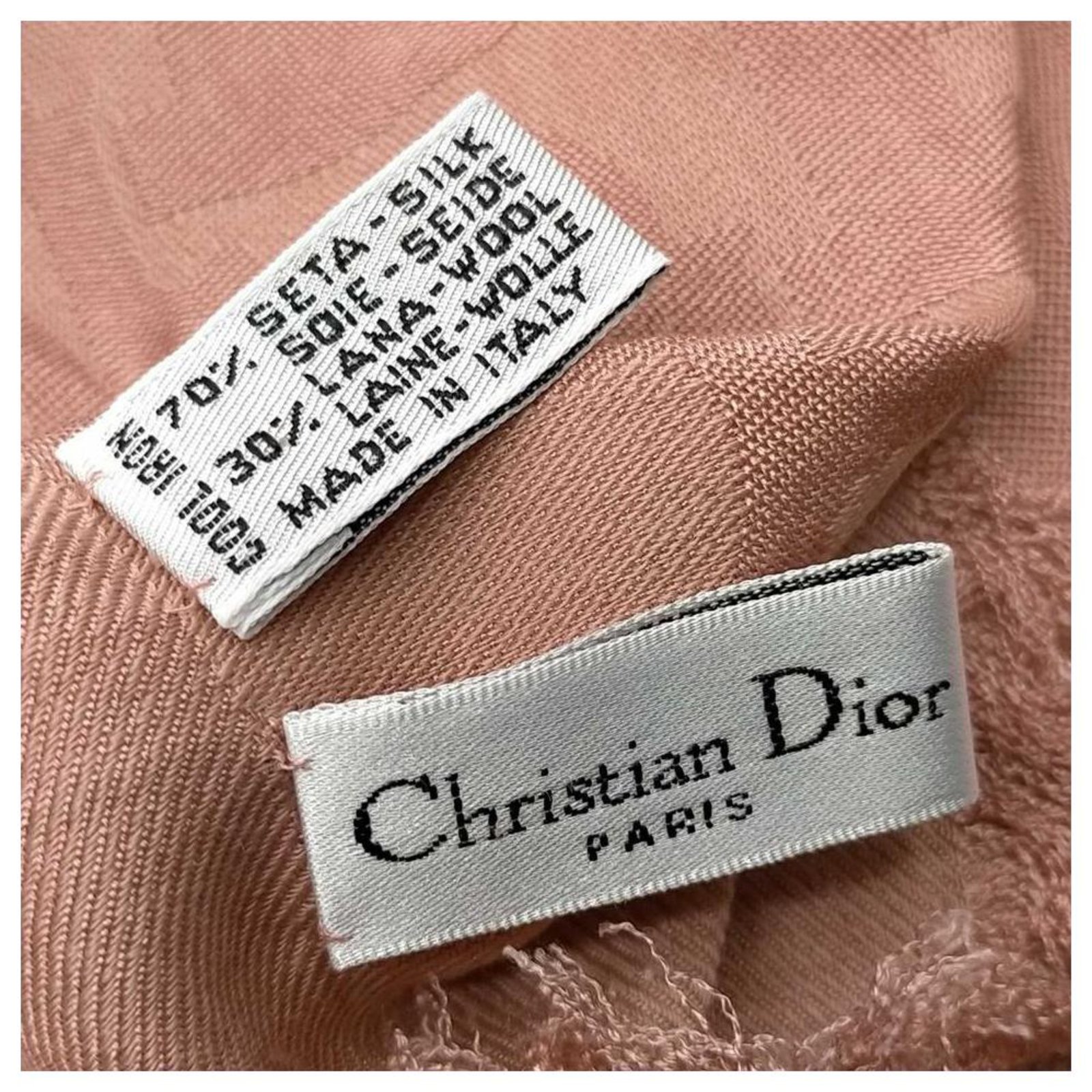 Christian Dior Dusty Rose Pink Monogram Trotter Scarf 862094