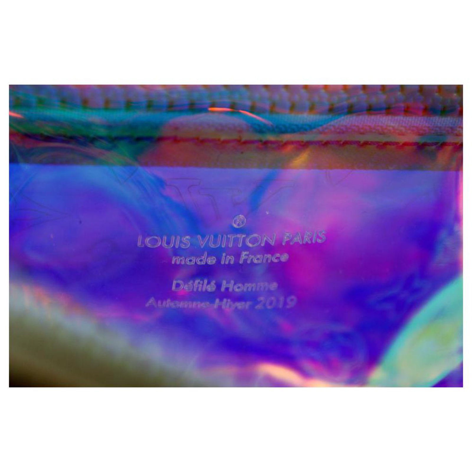 Louis Vuitton Virgil Prism Monogram Hologram Pochette Volga Wristlet Bag  862405