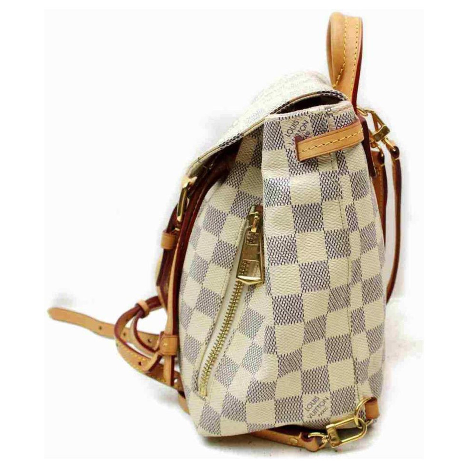 Sperone leather backpack Louis Vuitton White in Leather - 20706328