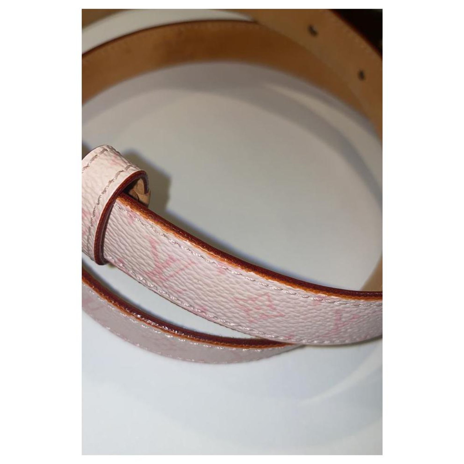 100% Louis Vuitton Cherry Blossom Pink Belt 32/80