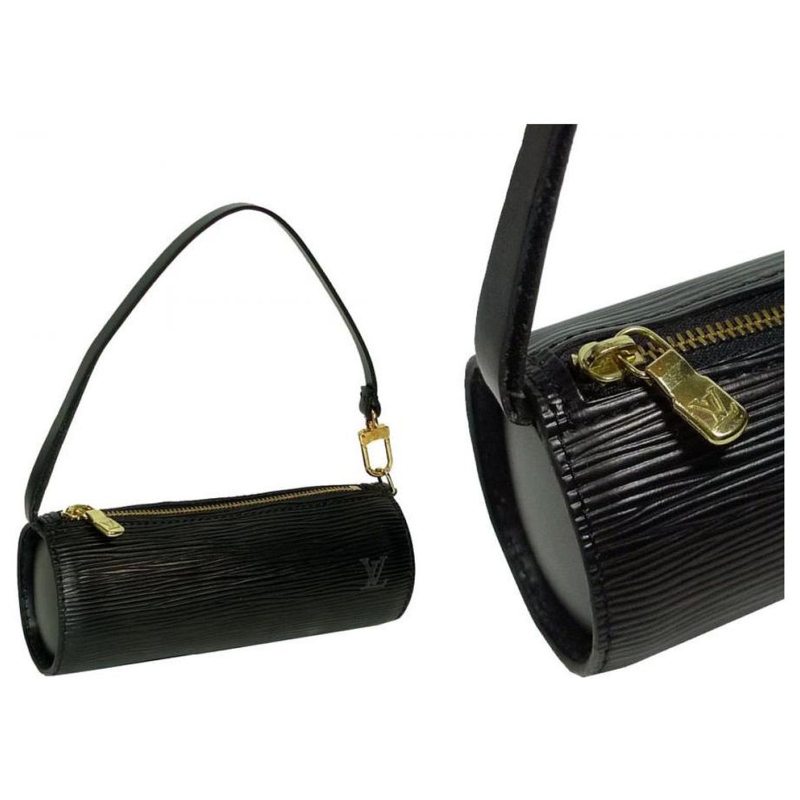Louis Vuitton Black Epi Noir Soufflot Mini Papillon ref.294161 - Joli Closet