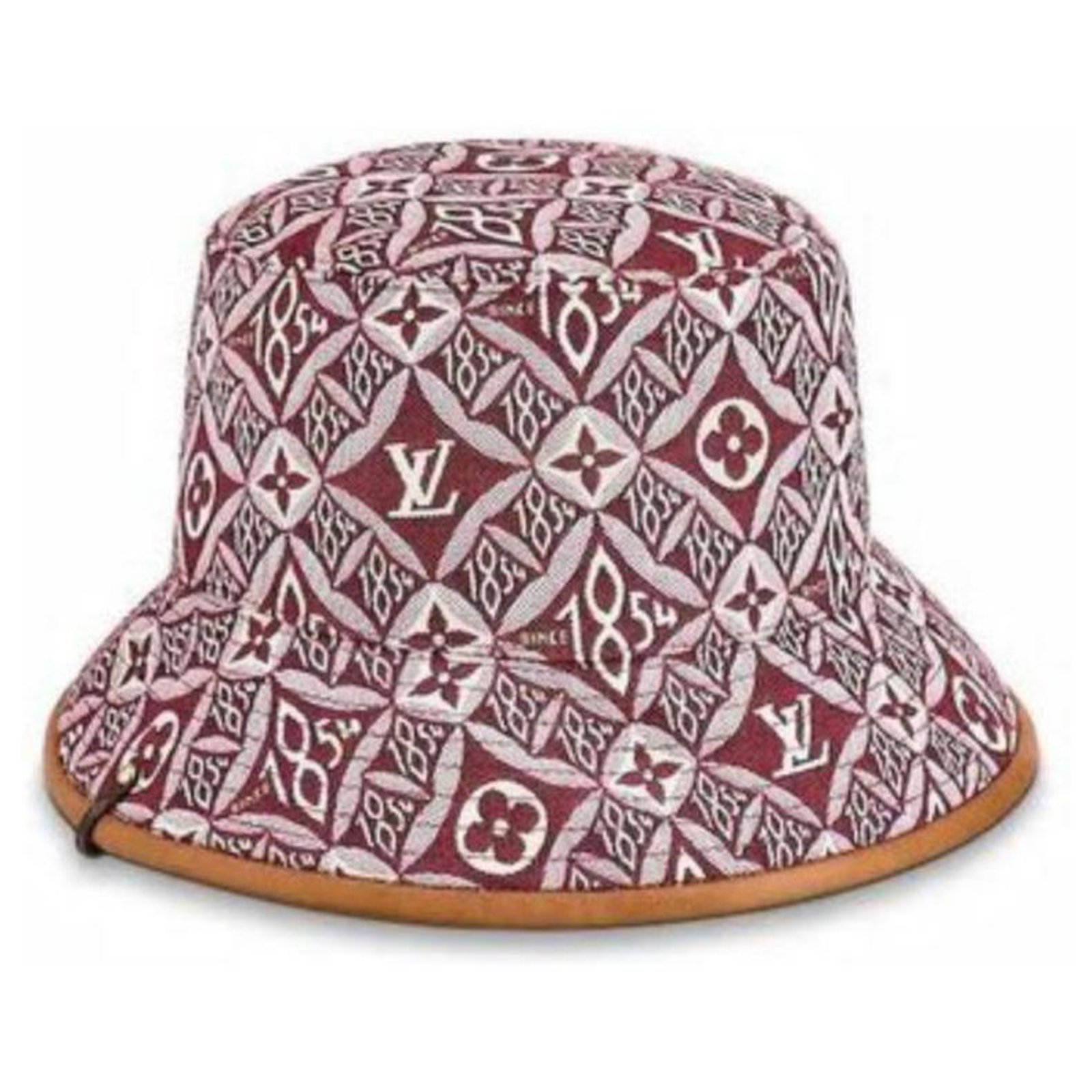 Louis Vuitton Fornasetti 2021 White Red Logo Jacquard Nylon Trim Snood Hood Hat