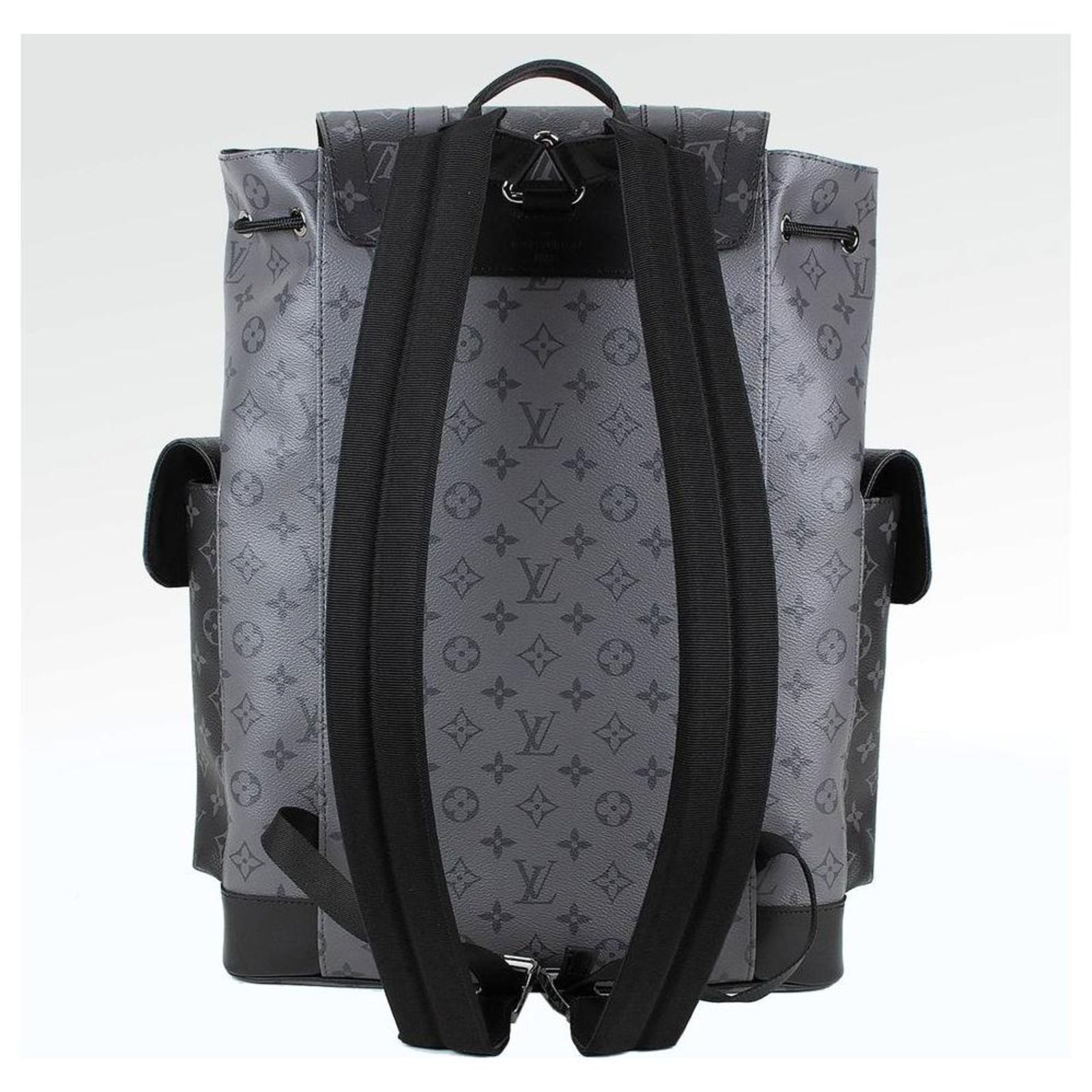 Louis Vuitton Monogram Eclipse Reverse Christopher Backpack Black