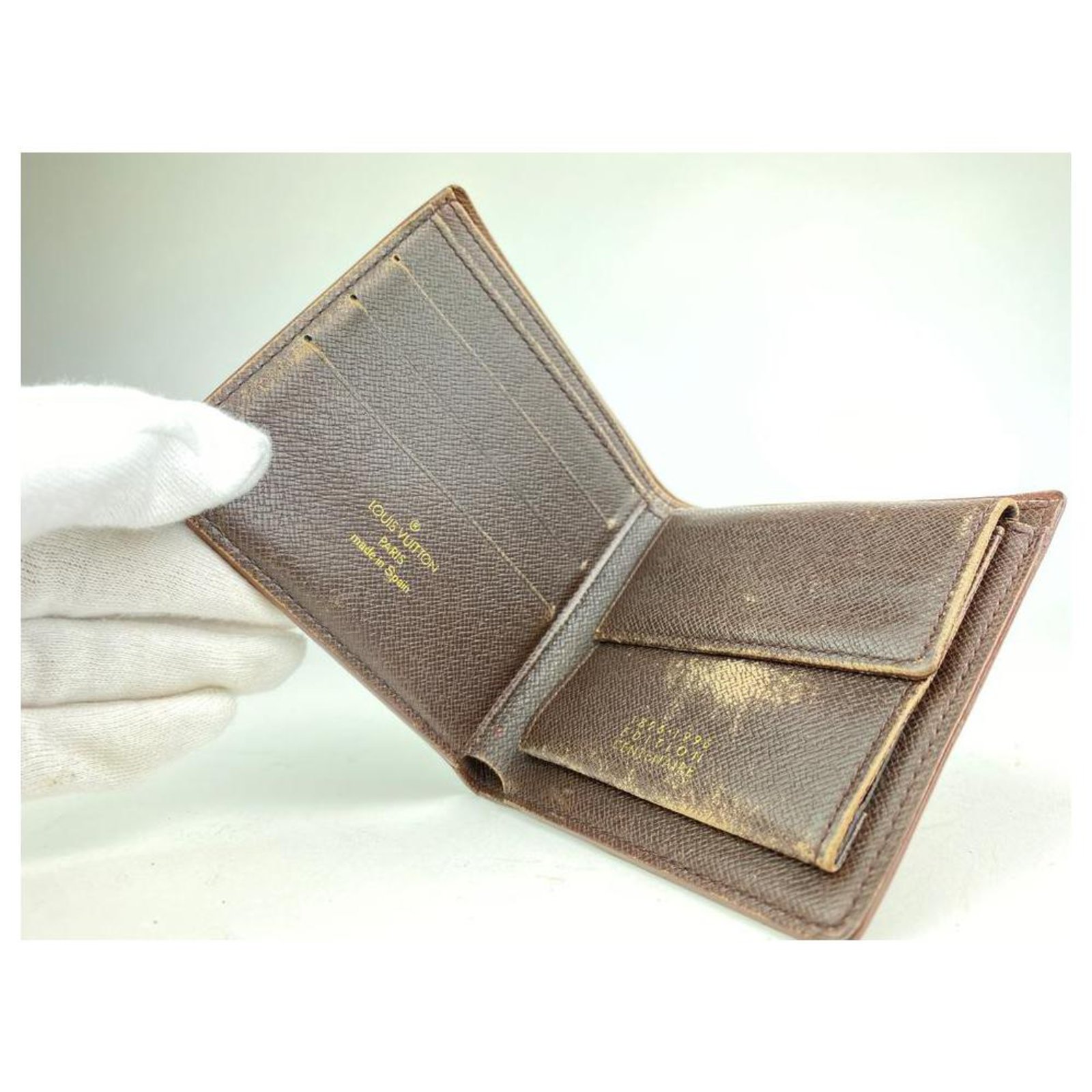 Louis Vuitton Rare Centenaire Edition Damier Ebene Bifold Multiple Wallet 7LK1210
