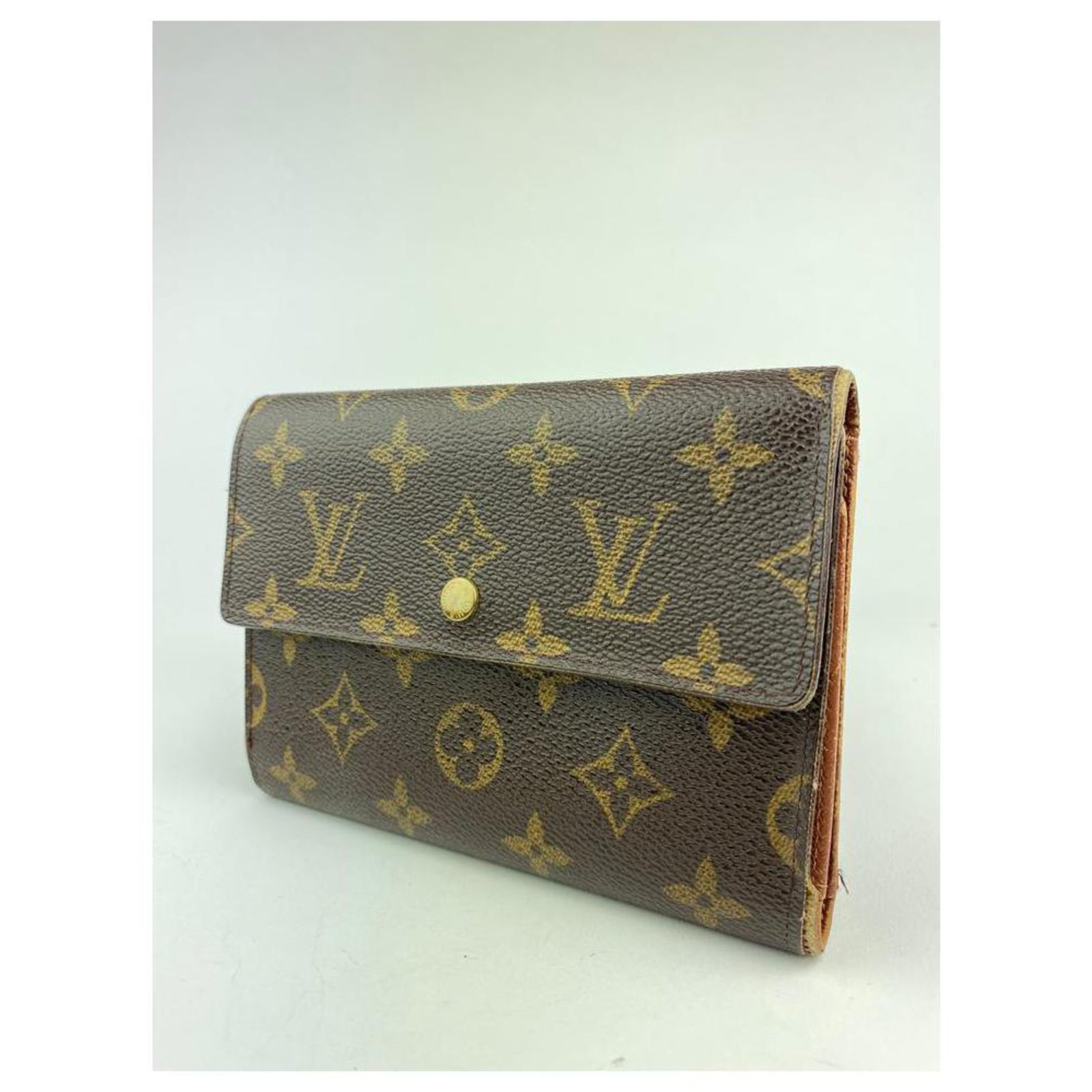 Louis Vuitton Monogram Porte-Tresor Etui Papiers Wallet 9l102 Leather  ref.294721 - Joli Closet