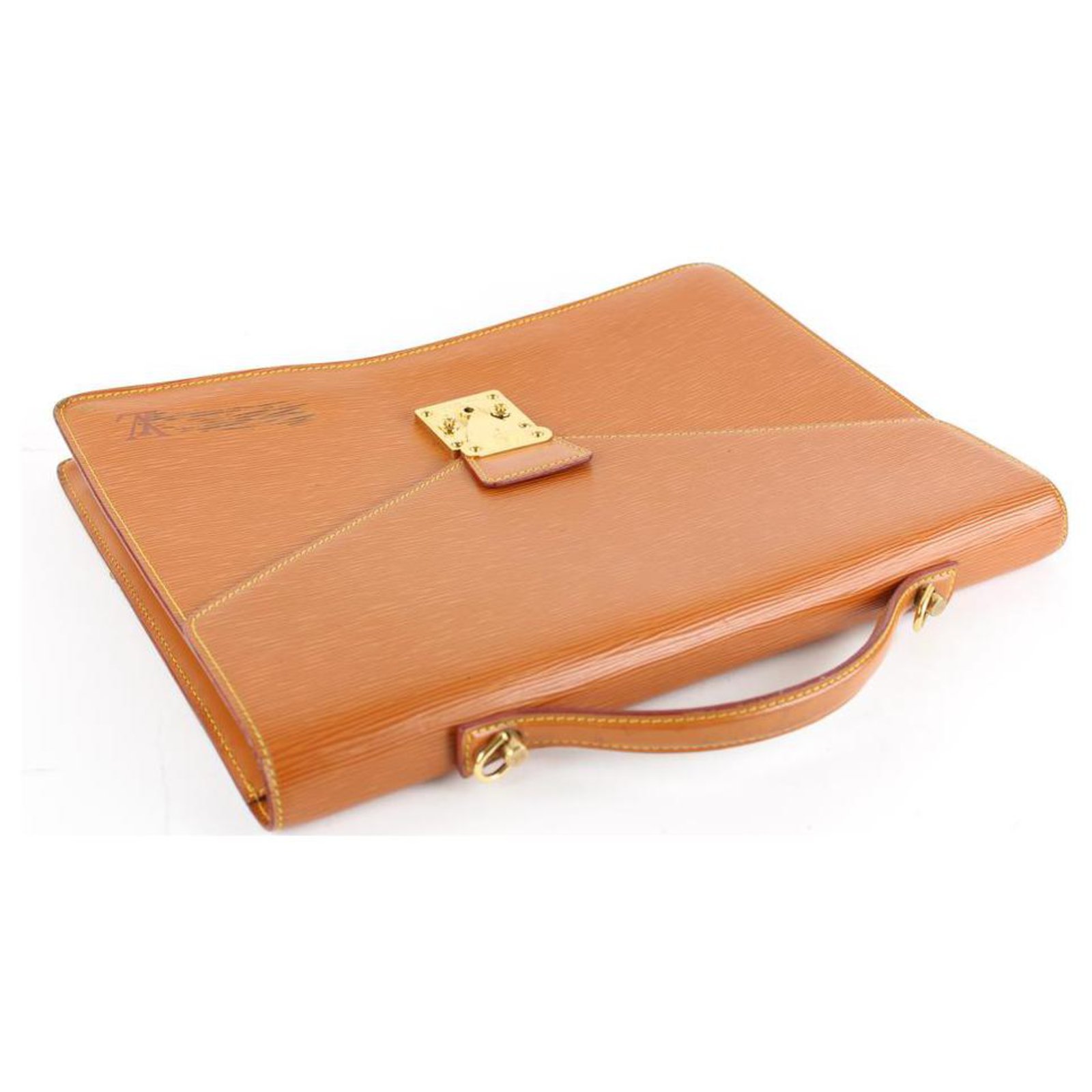 Louis Vuitton Brown Epi Serviette Conseiller Attache Briefcase