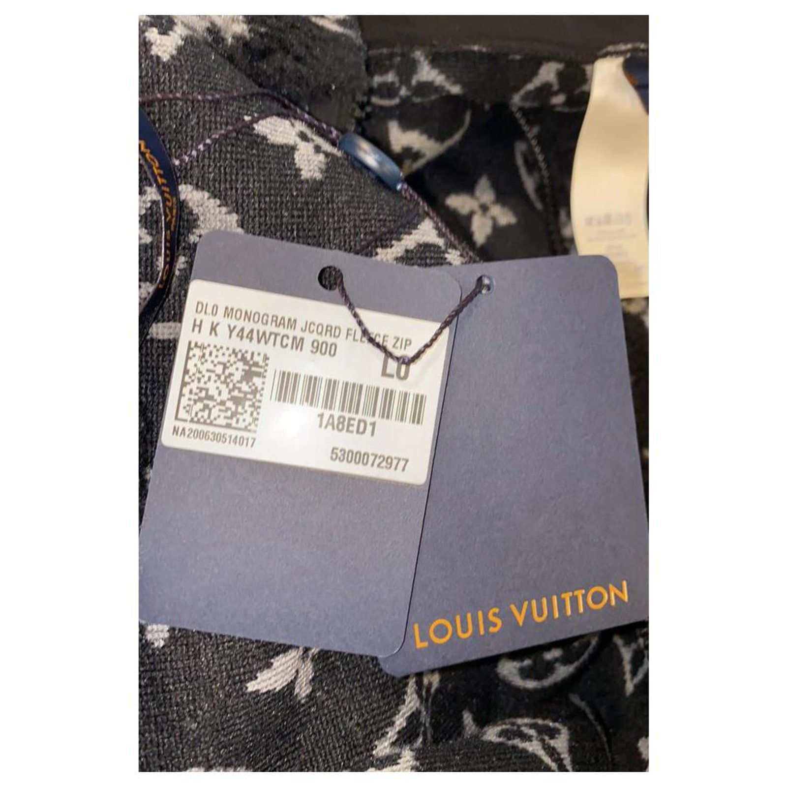 Louis Vuitton Men's XL Black x Grey Monogram Teddy Jacket Fleece Zip Up  ref.388451 - Joli Closet