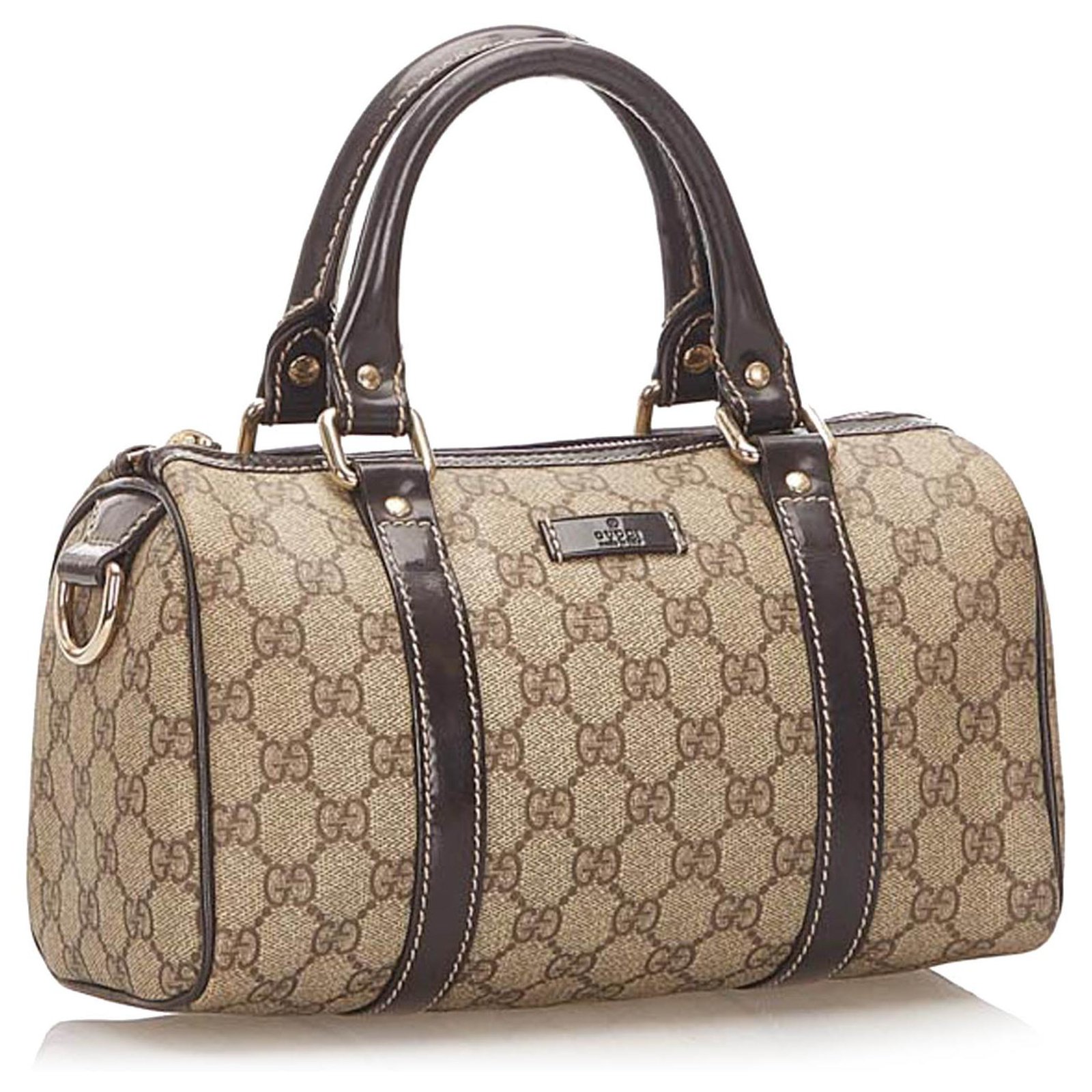 Gucci GG Supreme Medium Joy Boston Bag - Brown Handle Bags, Handbags -  GUC1351825