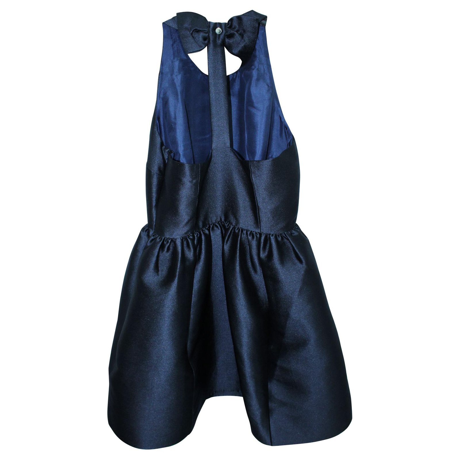 Kate Spade Navy Blue Cocktail Dress with bow at the Back Polyester  ref.295445 - Joli Closet