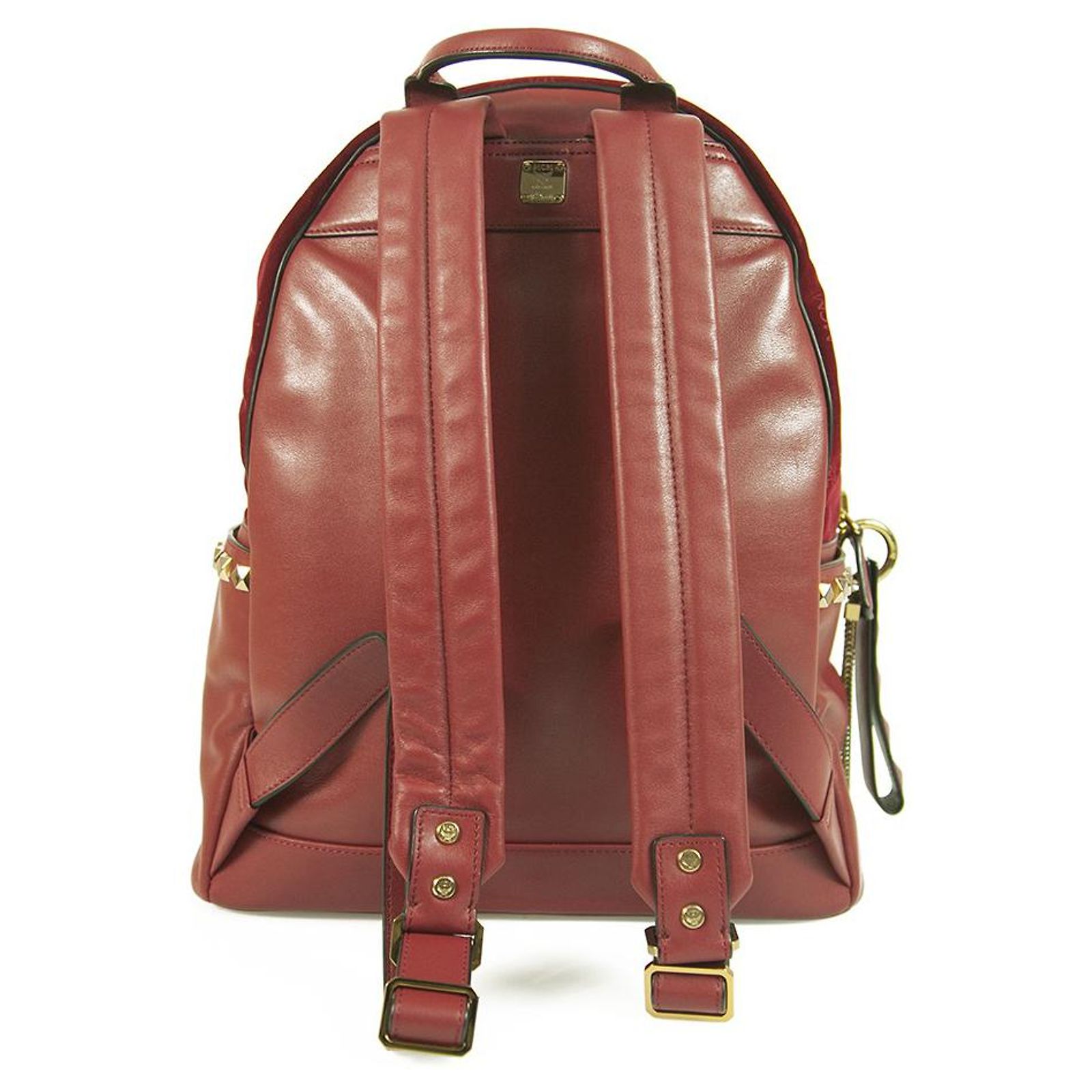 Stark Velvet Insignia Medium Backpack MCM Medium Stark Backpack in Visetos and Nappa Leather  main image 4