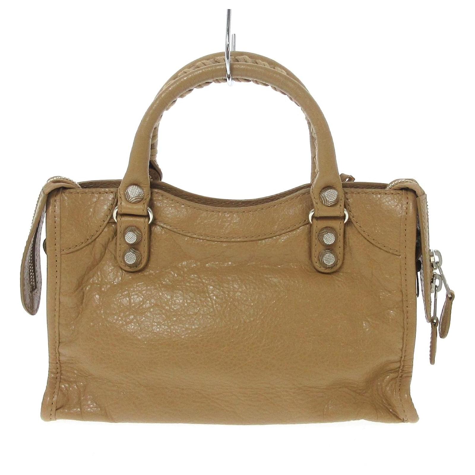 balenciaga city mini beige