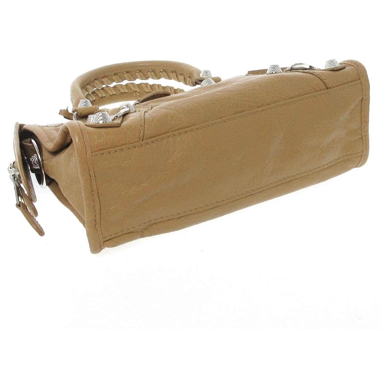 balenciaga city mini beige