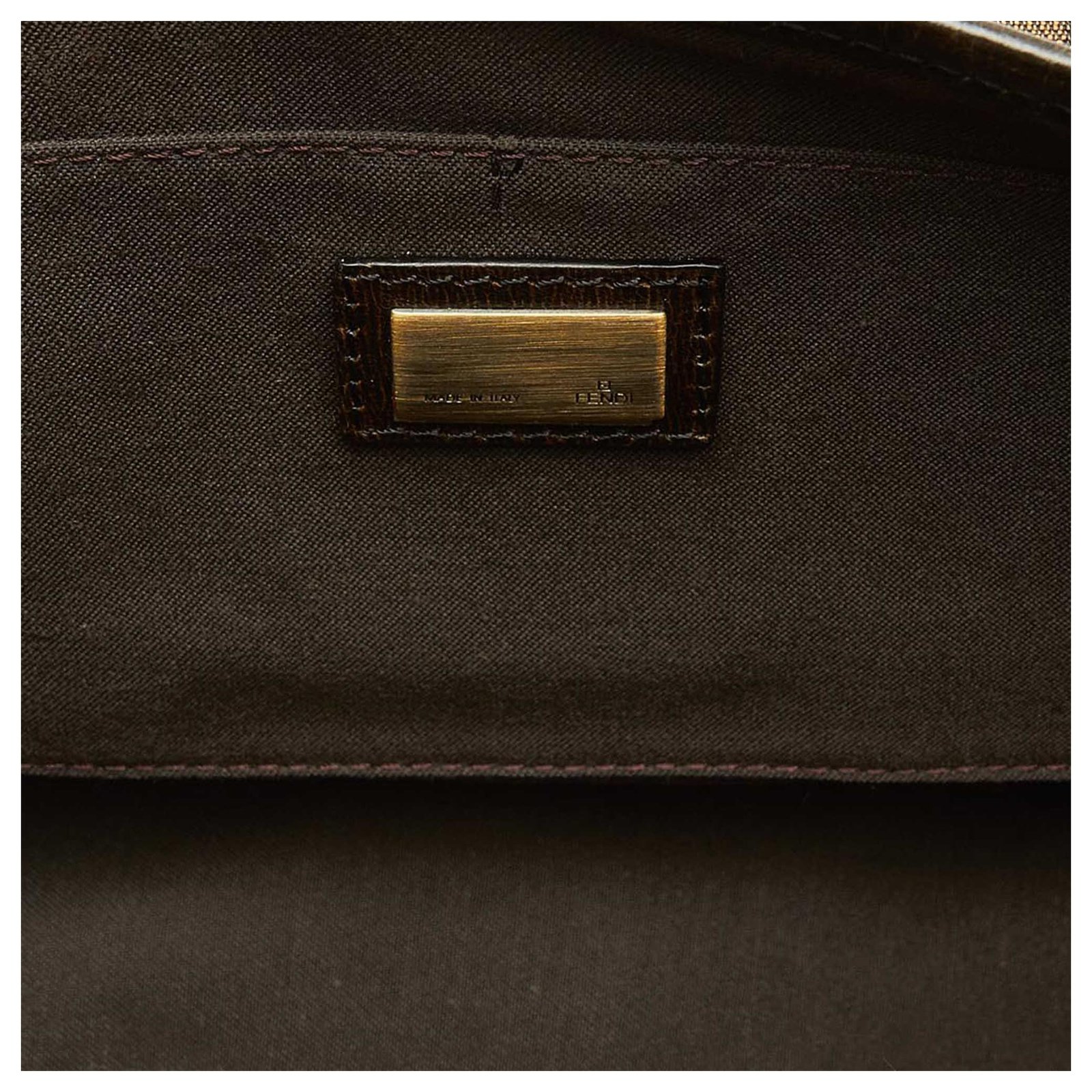 Fendi Shoulder bag Brown Black Orange Patent leather Cloth ref.850232 -  Joli Closet