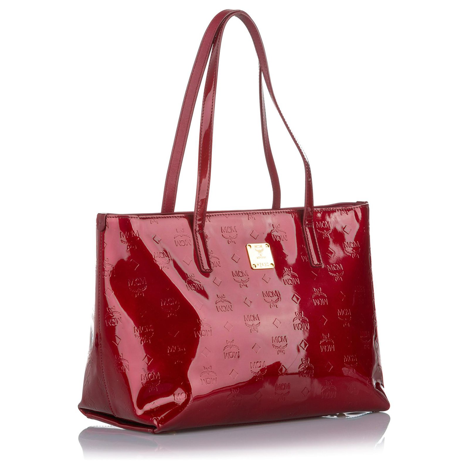 Mcm patent leather bags on sale