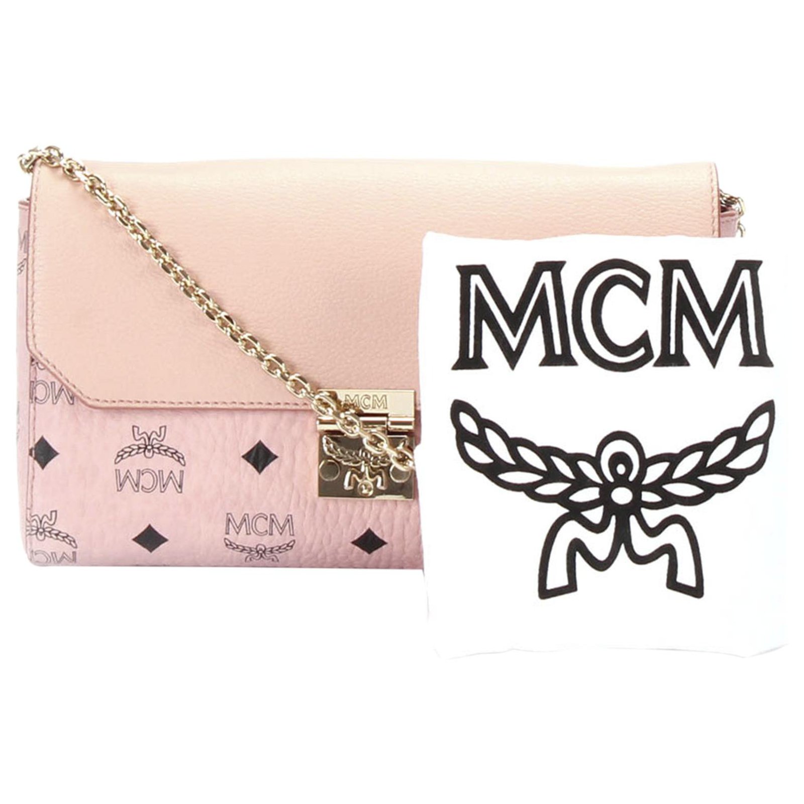 Millie crossbody bag MCM Pink in Polyester - 29605482