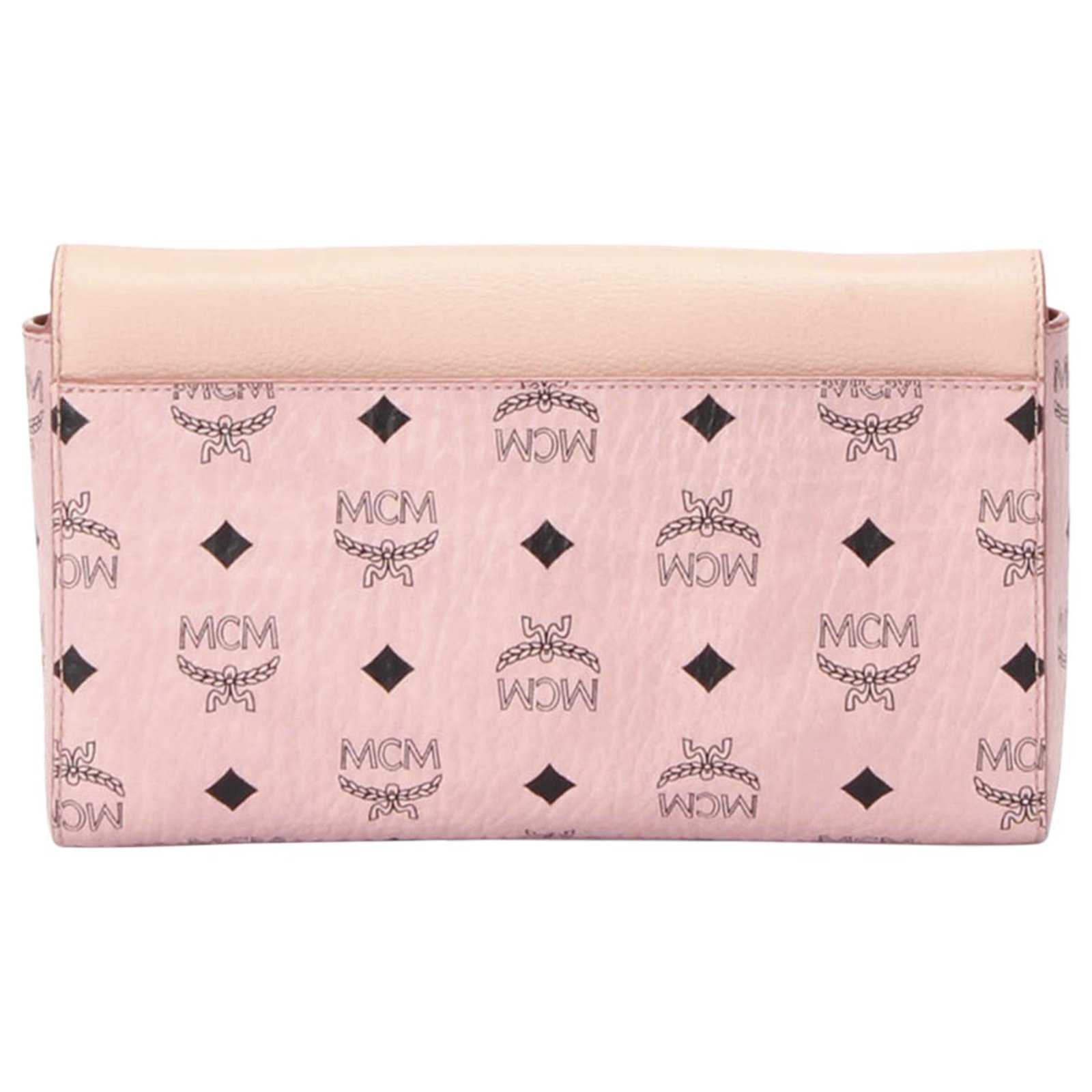 MCM Visetos Medium Millie Crossbody Bag Soft Pink 1100429