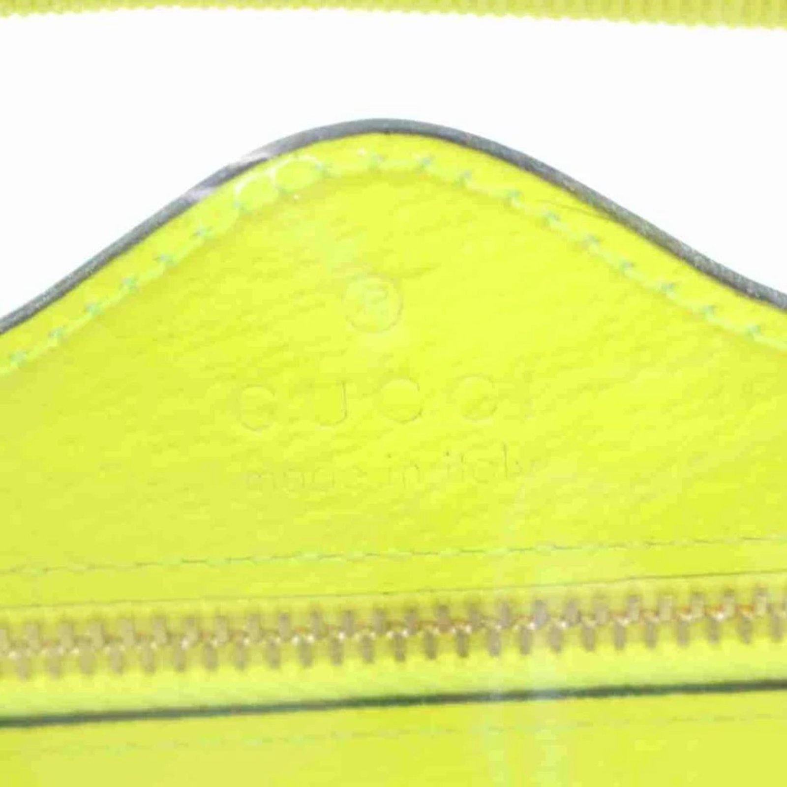 GUCCI Vinyl Web Mini Ophidia Transparent Shoulder Bag Fluorescent